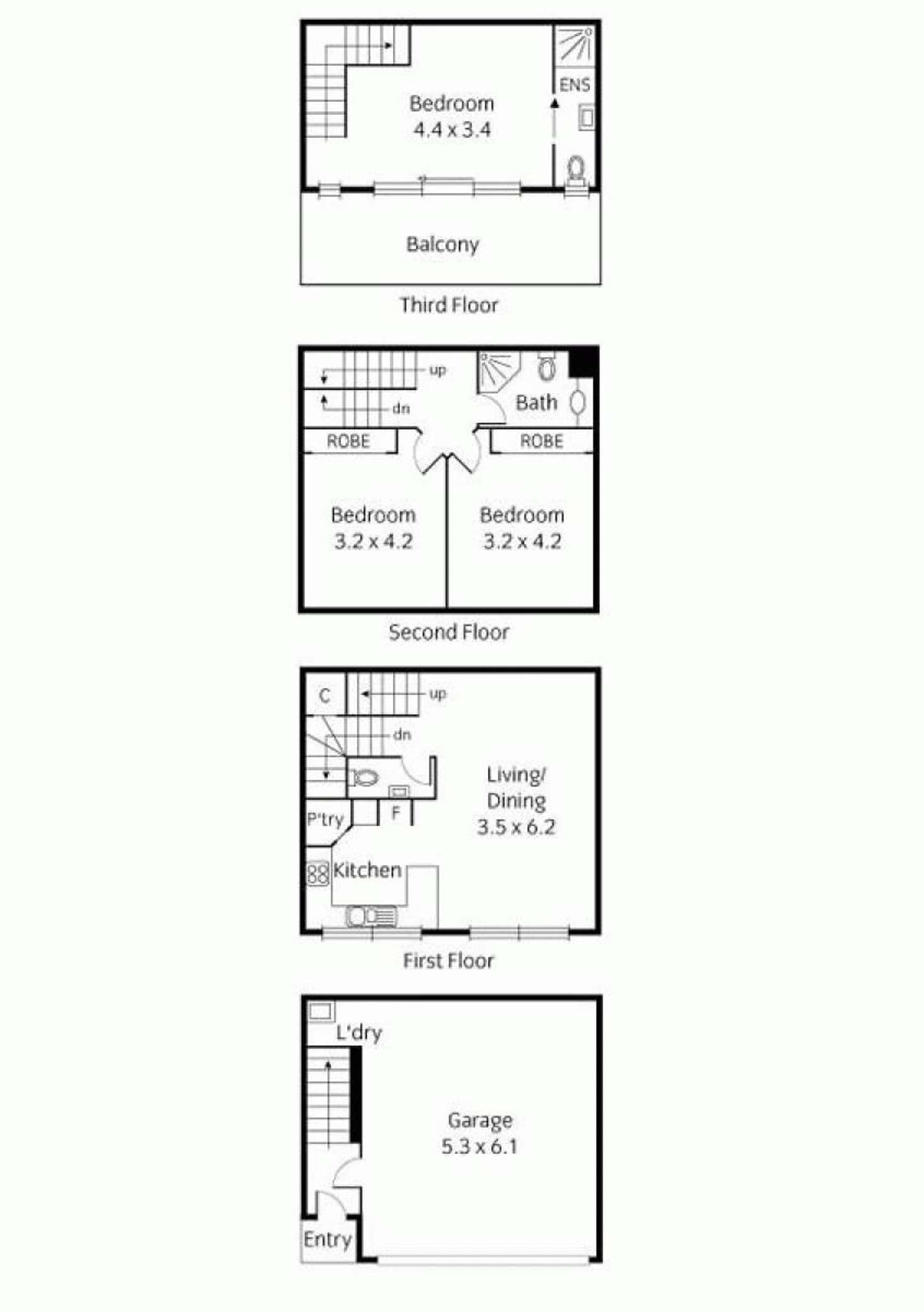 Floorplan of Homely house listing, 11 Kelvin Place, Carlton VIC 3053