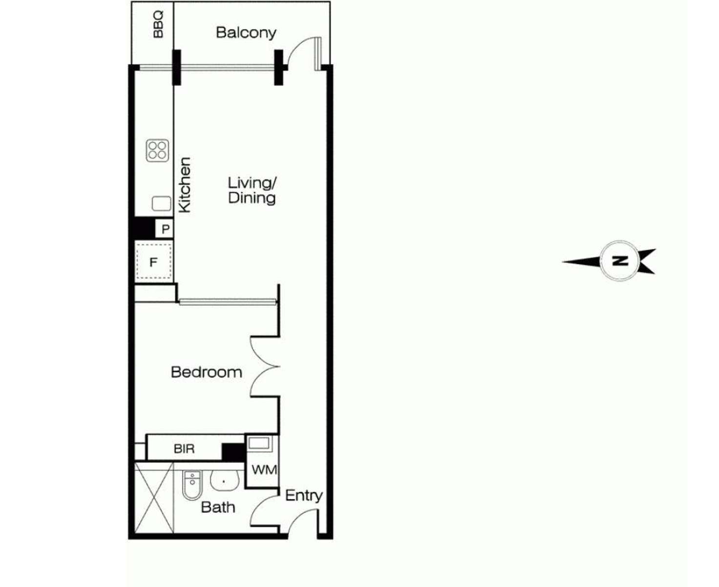 Floorplan of Homely apartment listing, 910/12-14 Claremont Street, South Yarra VIC 3141