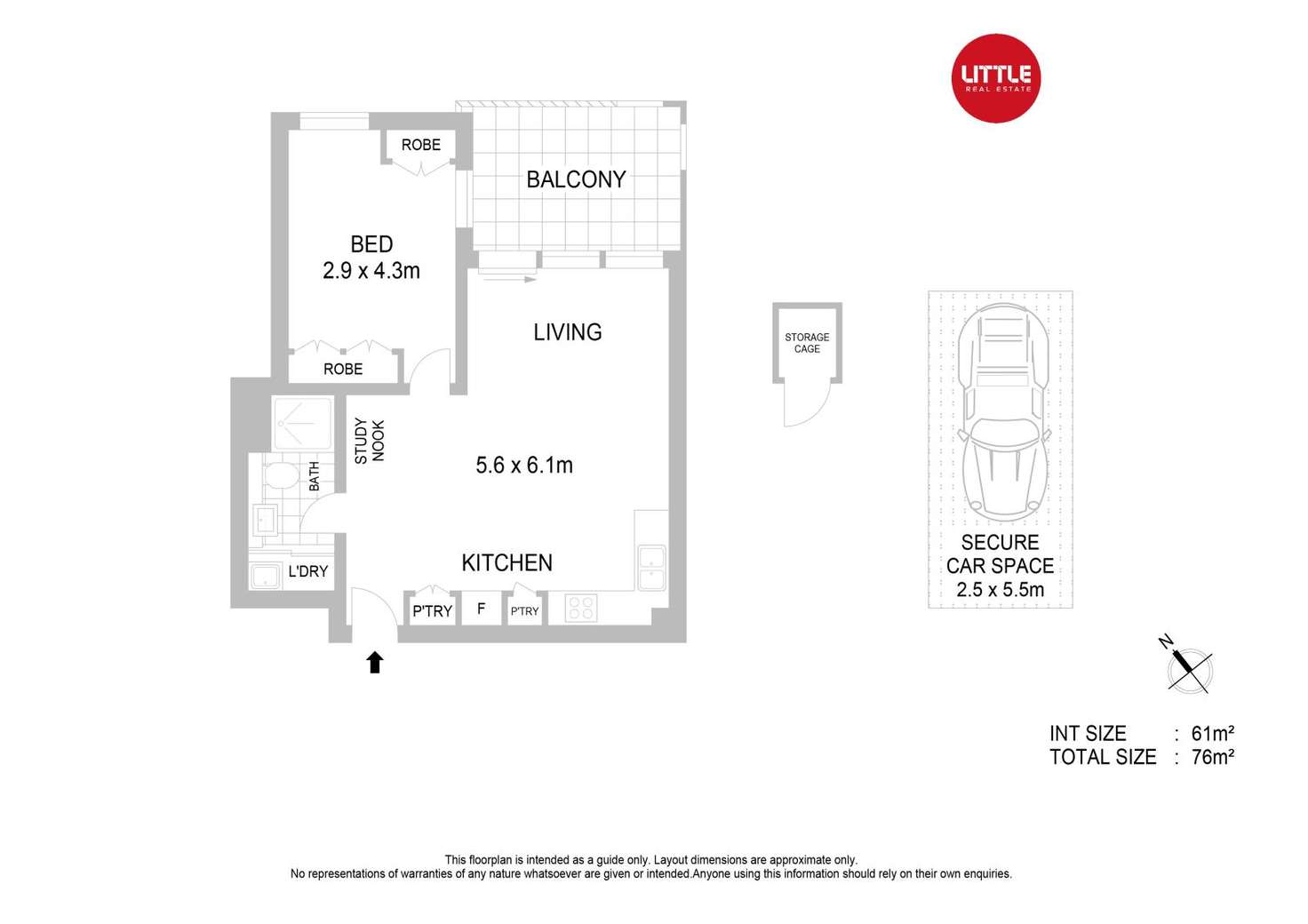 Floorplan of Homely unit listing, 404/13 Oscar Street, Chatswood NSW 2067