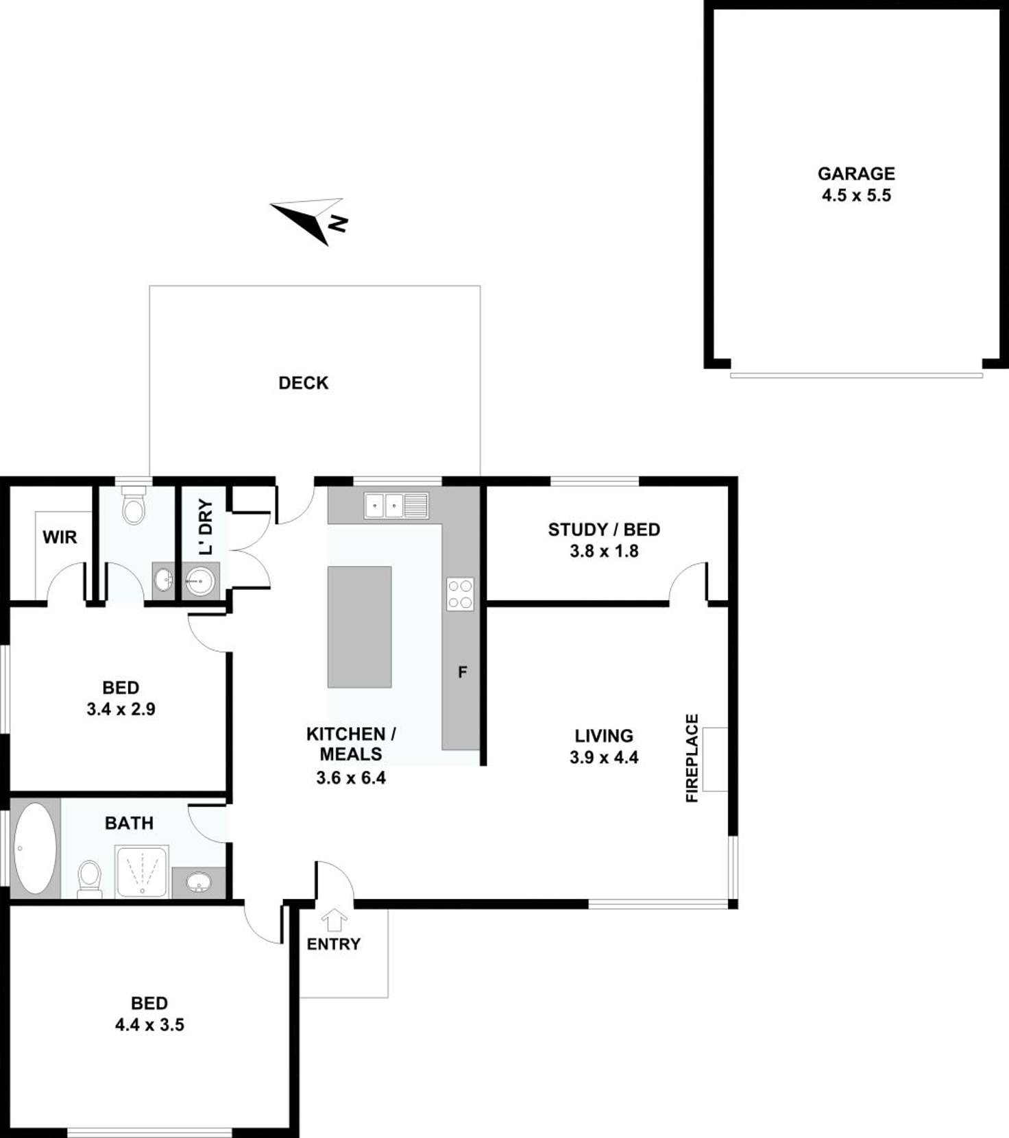 Floorplan of Homely house listing, 9 Hopkins Street, Dandenong VIC 3175