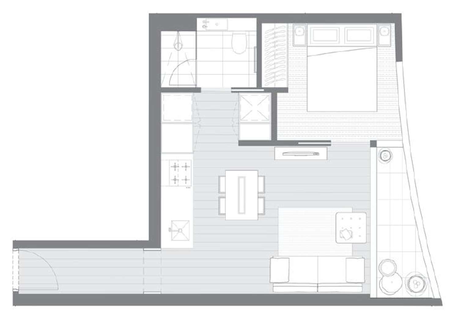 Floorplan of Homely apartment listing, 2612/135 A'Beckett Street, Melbourne VIC 3000