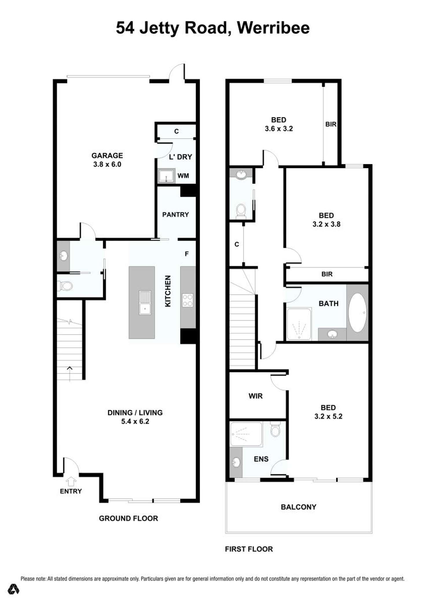 Floorplan of Homely house listing, 54 Jetty Road, Werribee VIC 3030