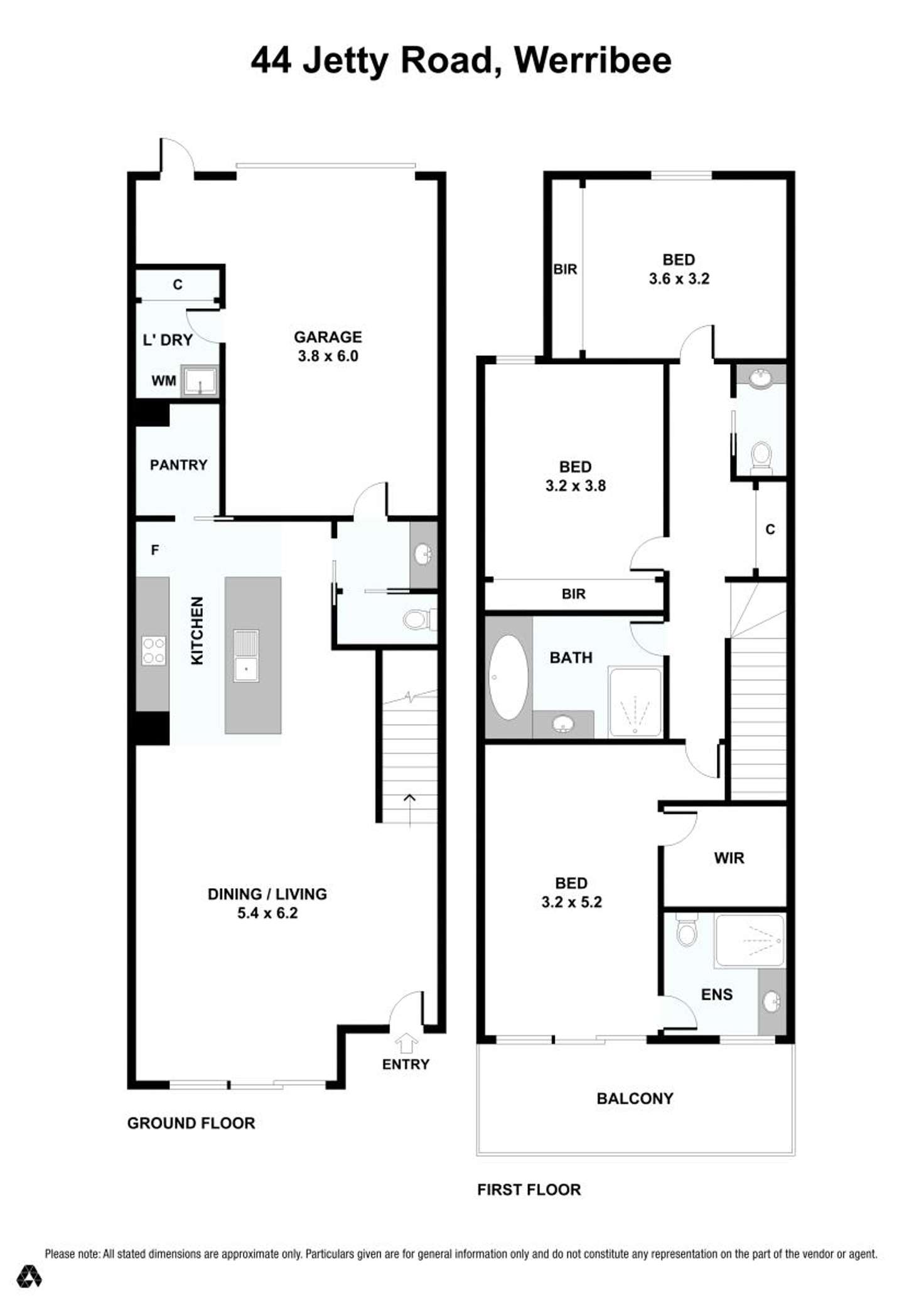 Floorplan of Homely house listing, 44 Jetty Road, Werribee VIC 3030