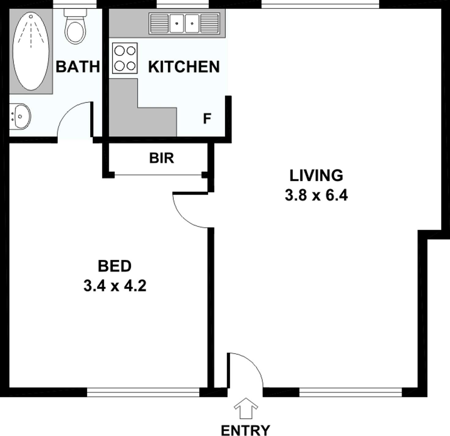 Floorplan of Homely apartment listing, 2/565 Glenferrie Road, Hawthorn VIC 3122