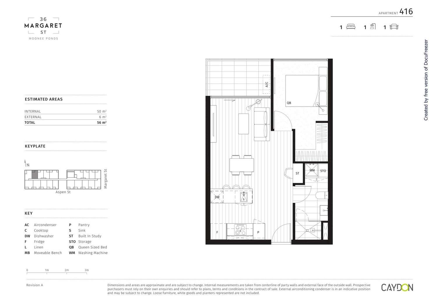 Floorplan of Homely apartment listing, 416/7 Aspen Street, Moonee Ponds VIC 3039