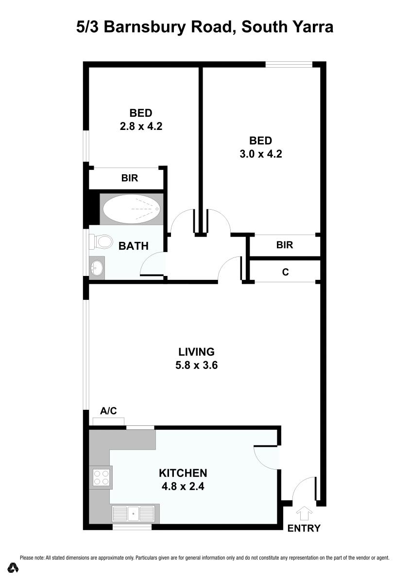 Floorplan of Homely apartment listing, 5/3 Barnsbury Road, South Yarra VIC 3141