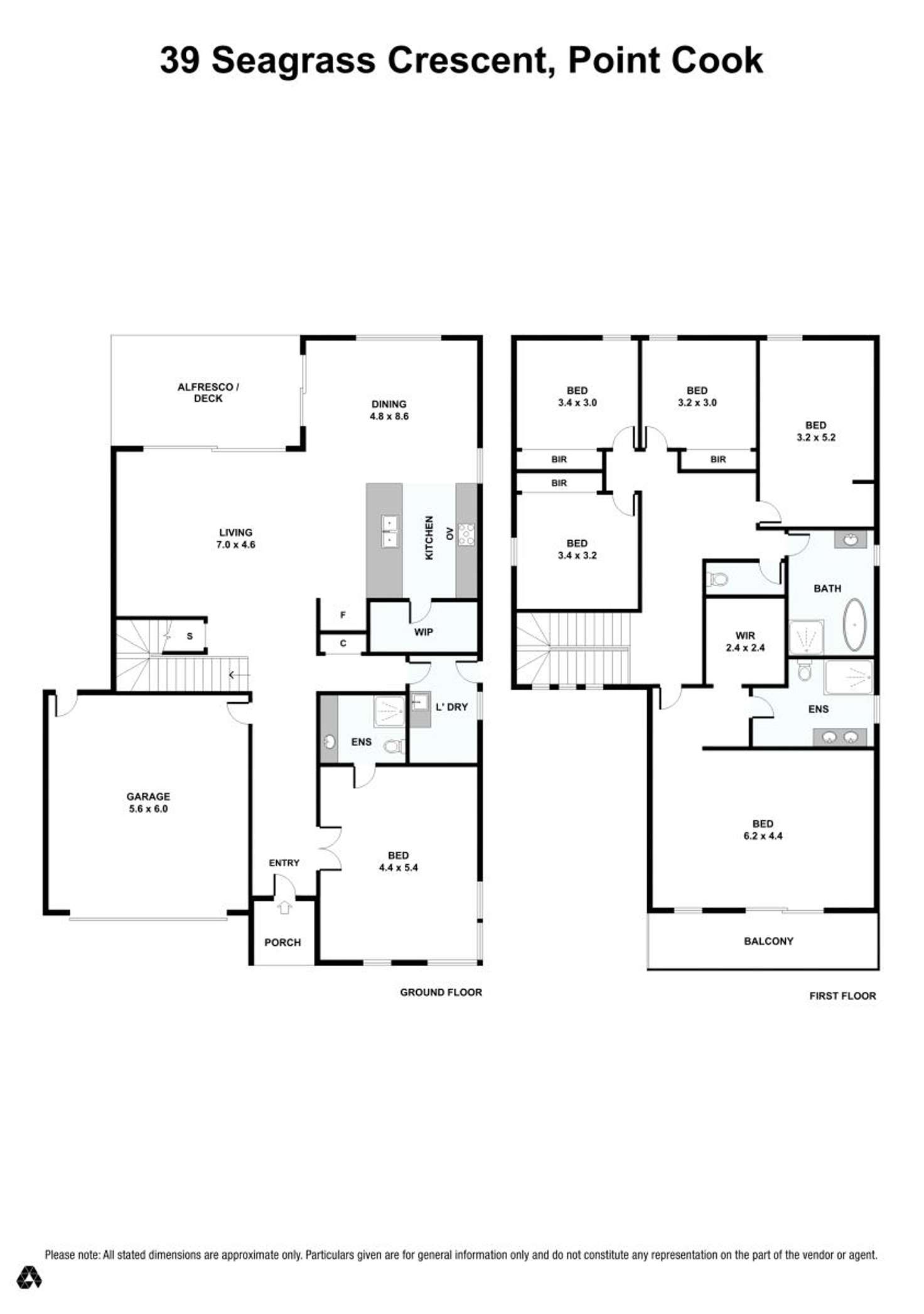 Floorplan of Homely house listing, 39 Seagrass Crescent, Point Cook VIC 3030