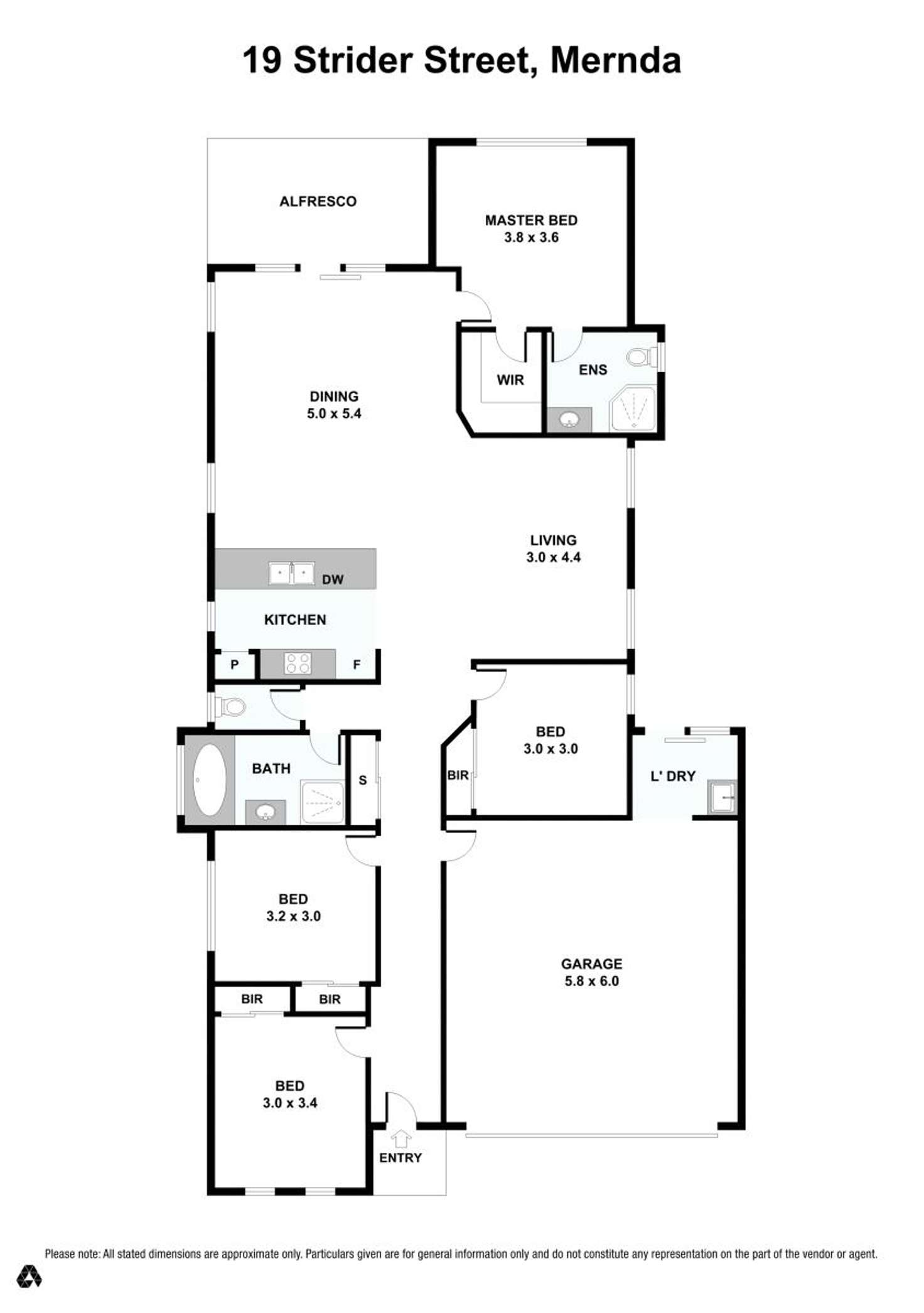 Floorplan of Homely house listing, 19 Strider Street, Mernda VIC 3754
