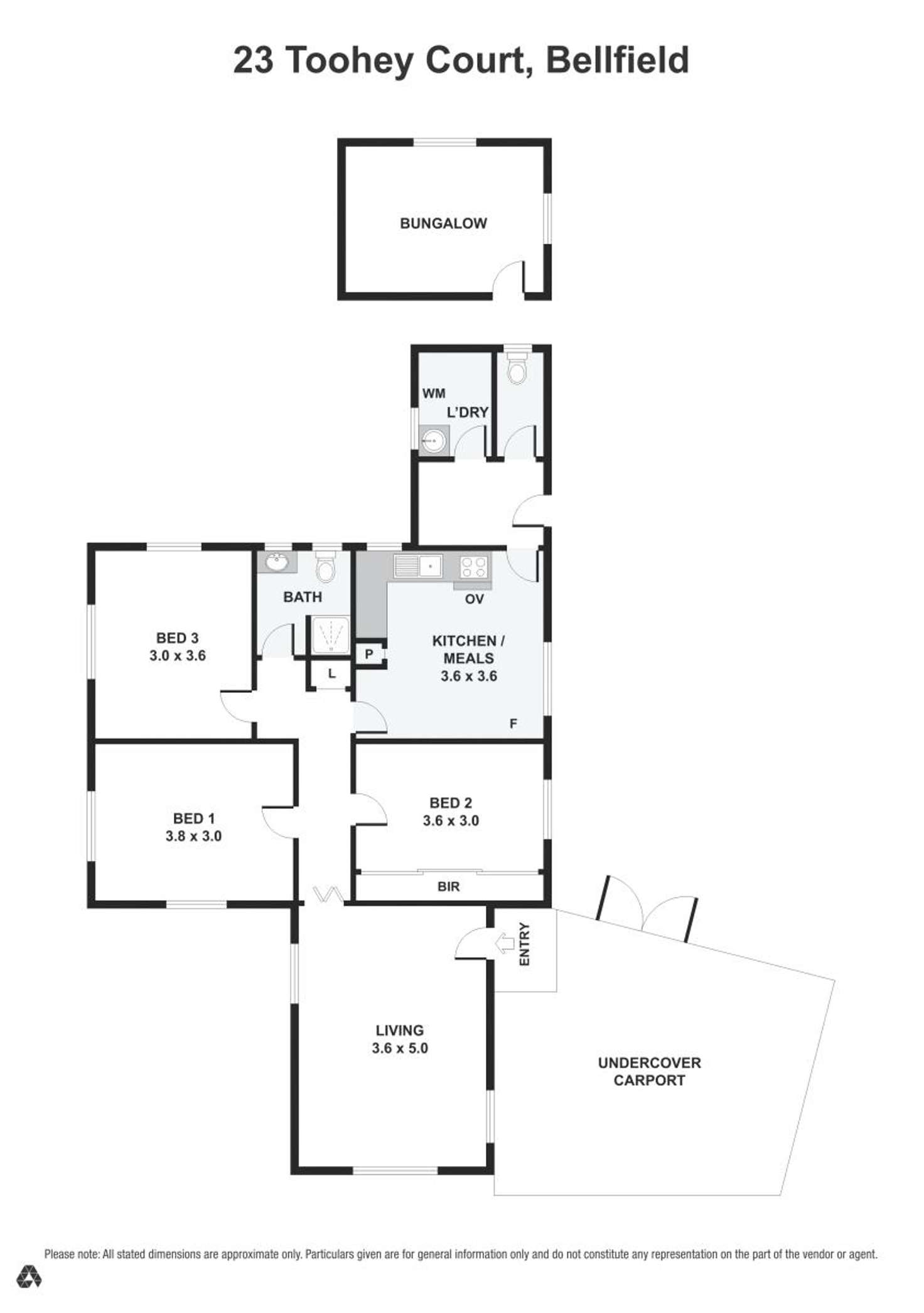 Floorplan of Homely house listing, 23 Toohey Court, Bellfield VIC 3081