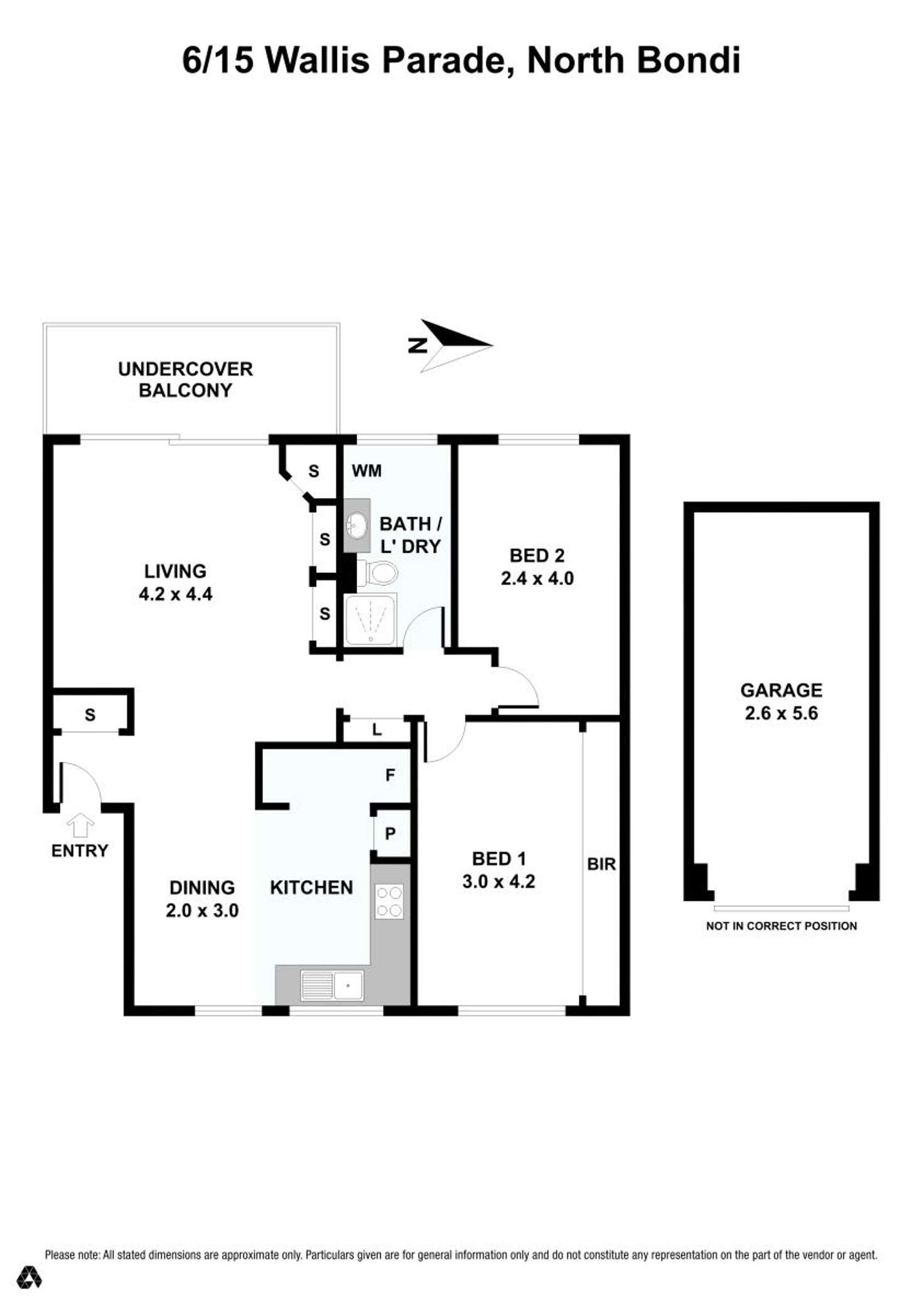 Floorplan of Homely unit listing, 6/15 Wallis Parade, North Bondi NSW 2026