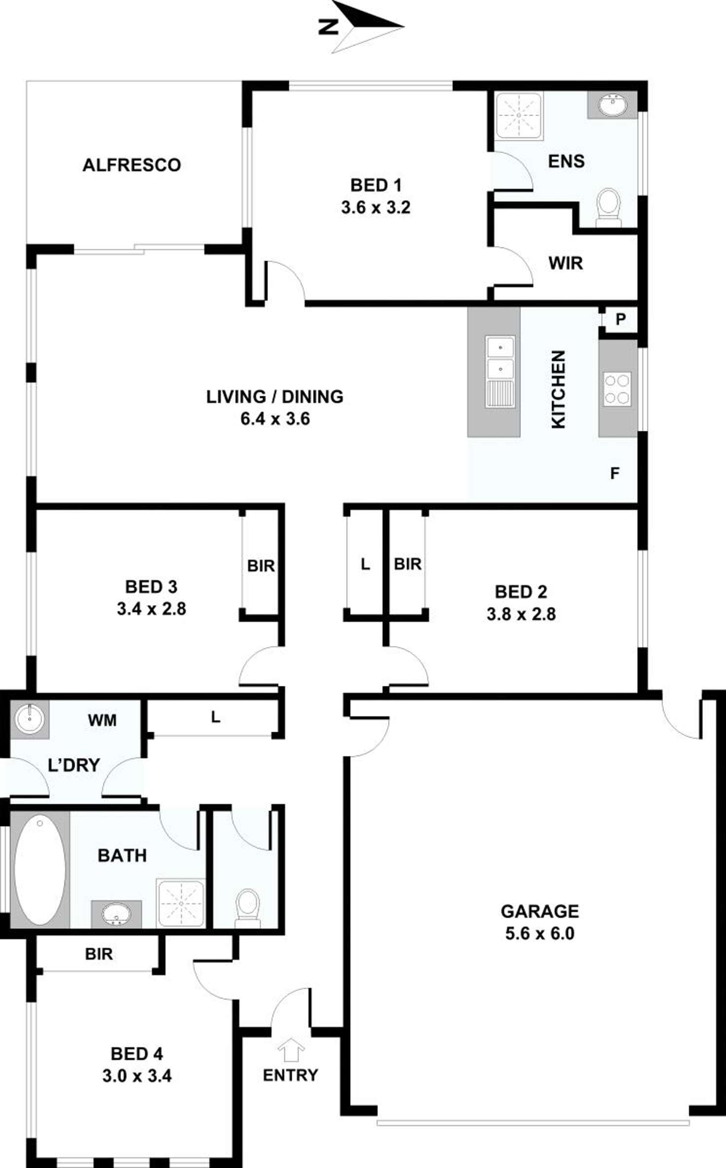 Floorplan of Homely house listing, 13 Gonula Crescent, Ripley QLD 4306