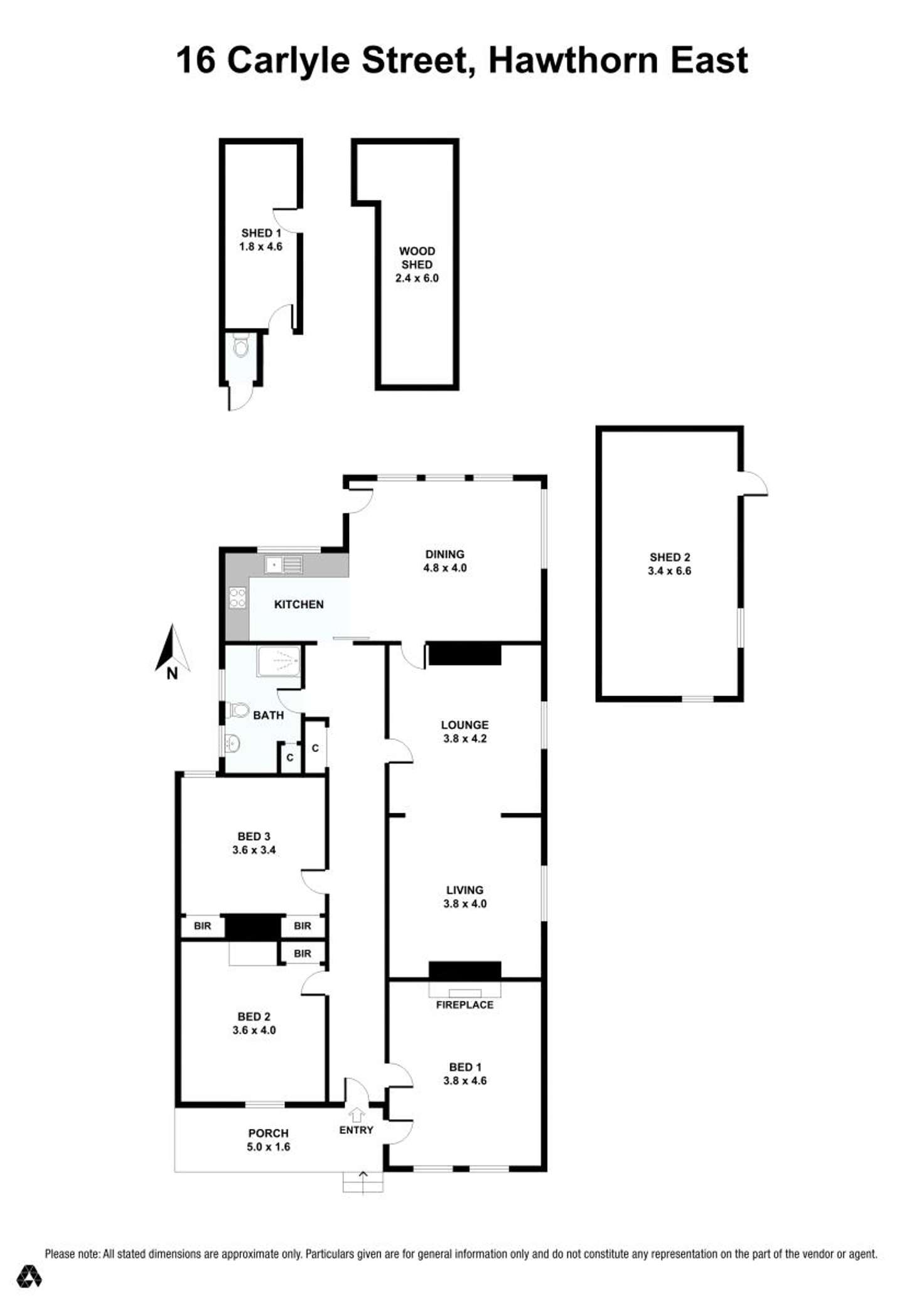 Floorplan of Homely house listing, 16 Carlyle Street, Hawthorn East VIC 3123
