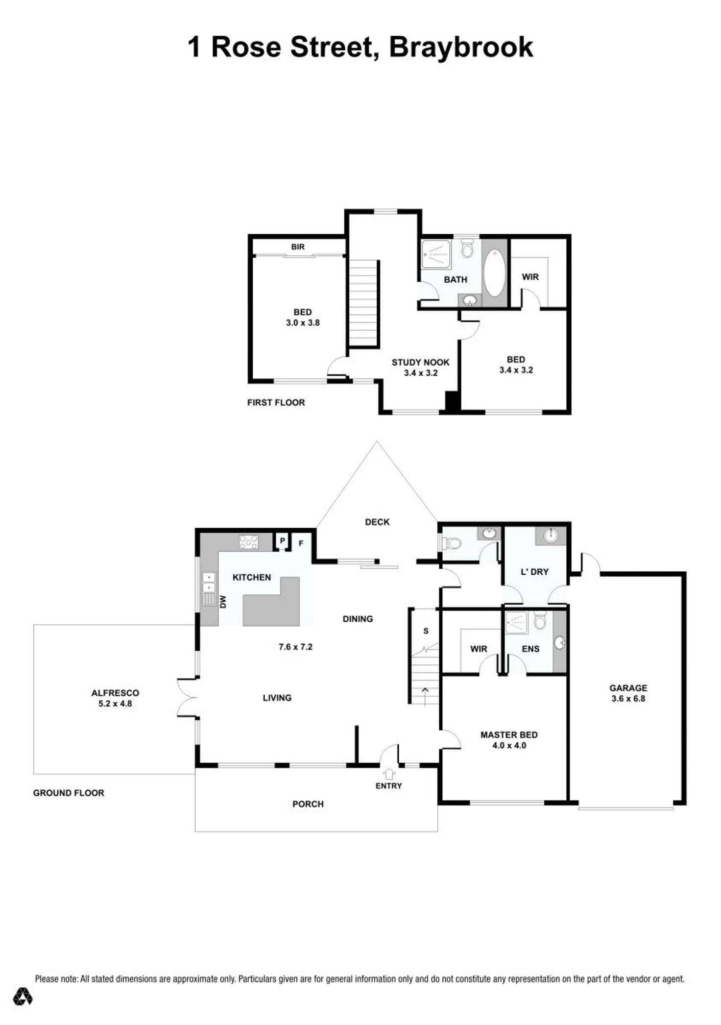 Floorplan of Homely house listing, 1 Rose Street, Braybrook VIC 3019