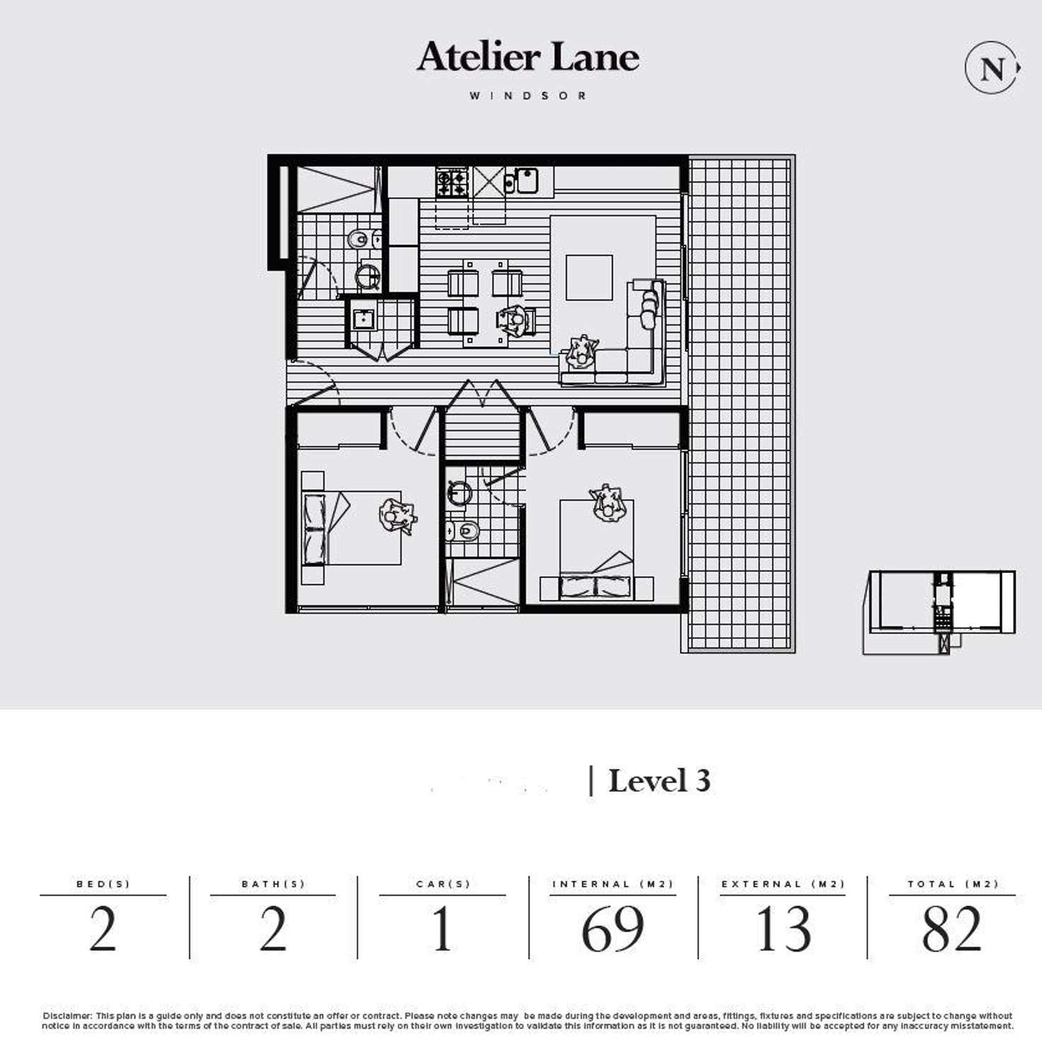 Floorplan of Homely apartment listing, 6/2 Peel Street, Windsor VIC 3181