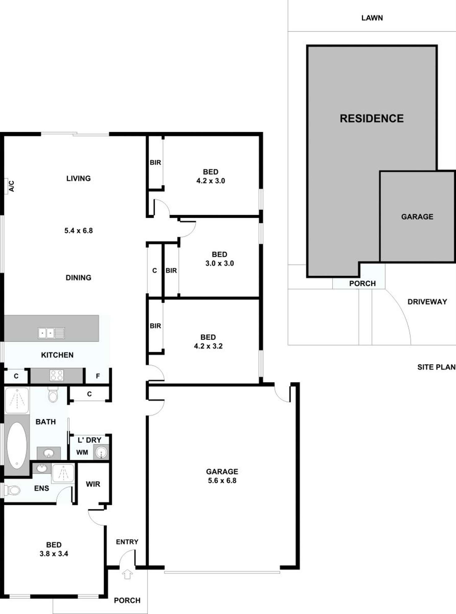Floorplan of Homely house listing, 15 Harry Drive, Thornhill Park VIC 3335