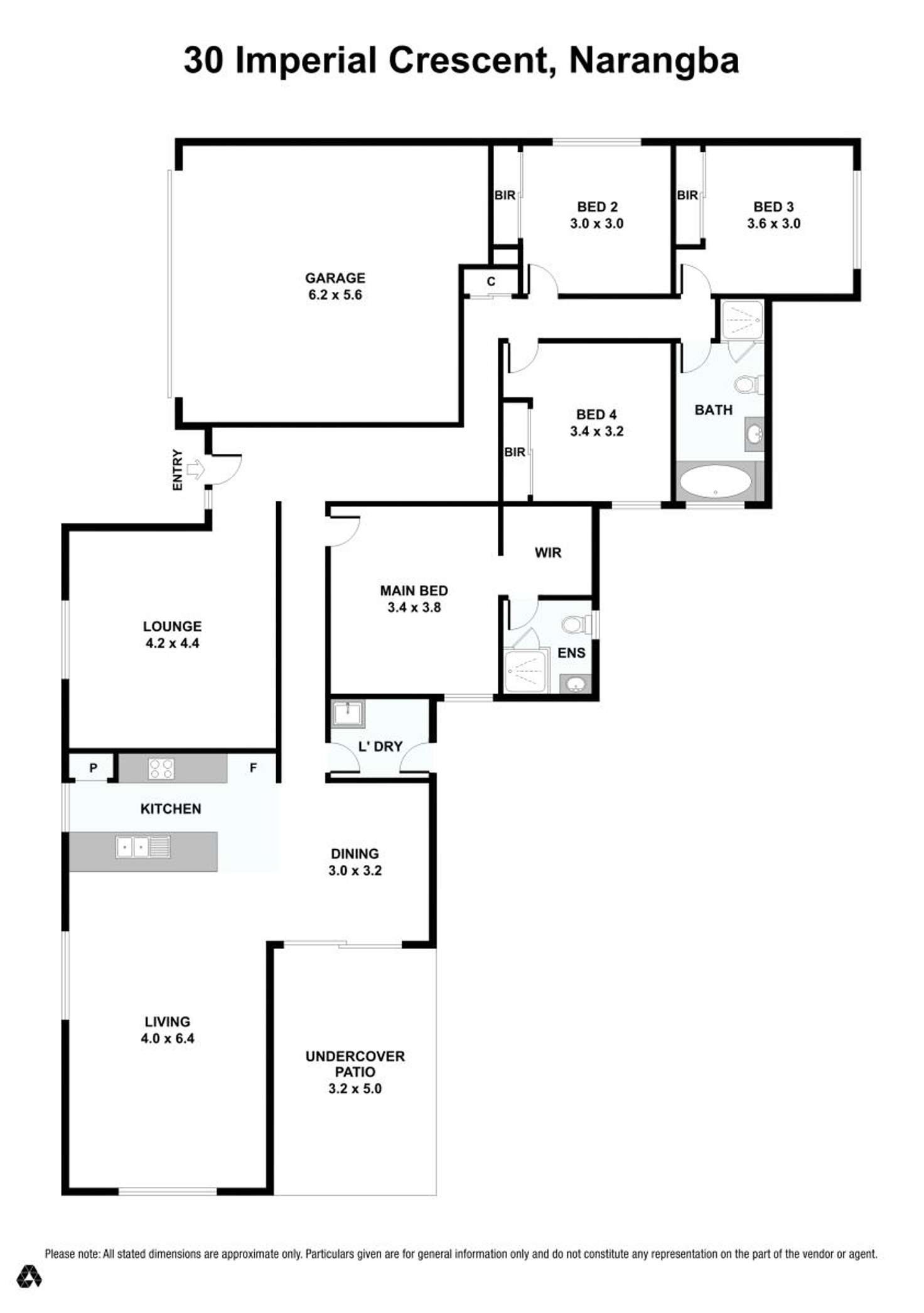 Floorplan of Homely house listing, 30 Imperial Crescent, Narangba QLD 4504