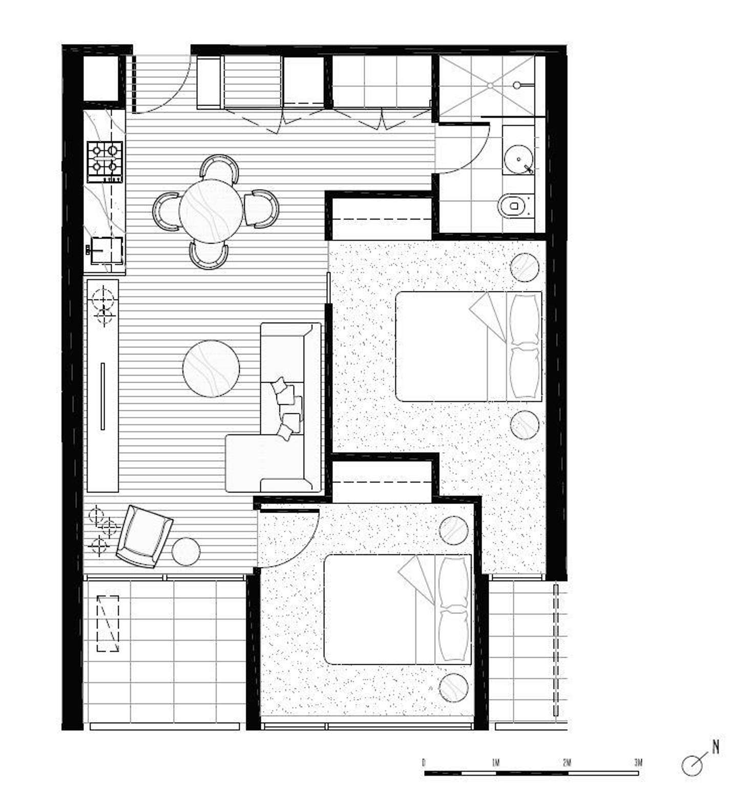 Floorplan of Homely apartment listing, 330/23 Blackwood Street, North Melbourne VIC 3051