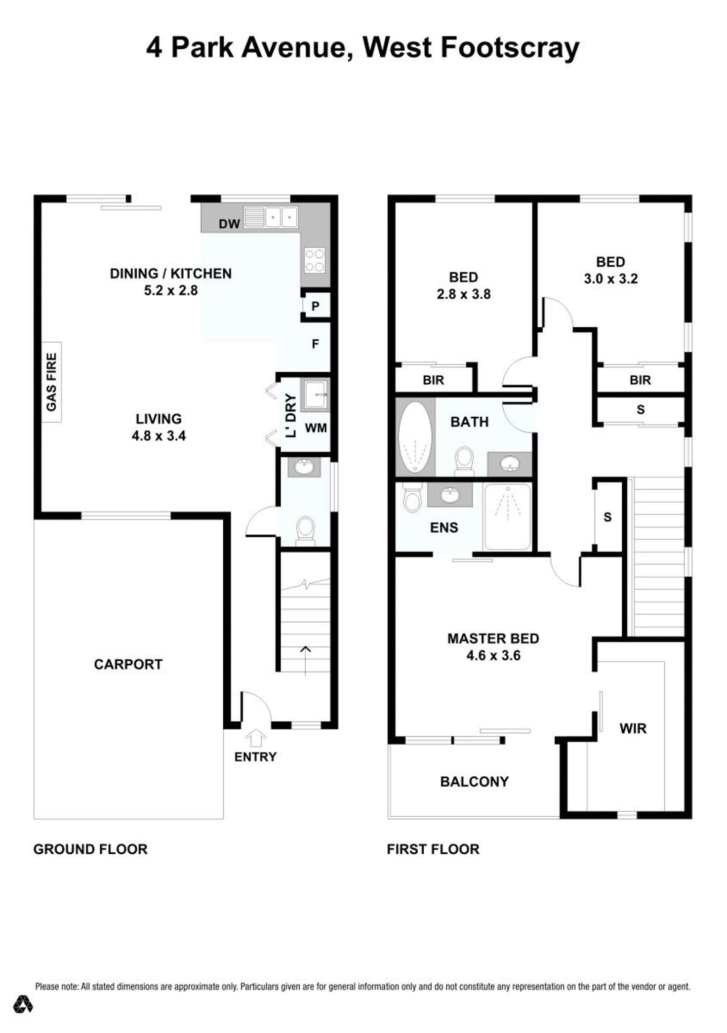 Floorplan of Homely house listing, 4 Park Avenue, West Footscray VIC 3012