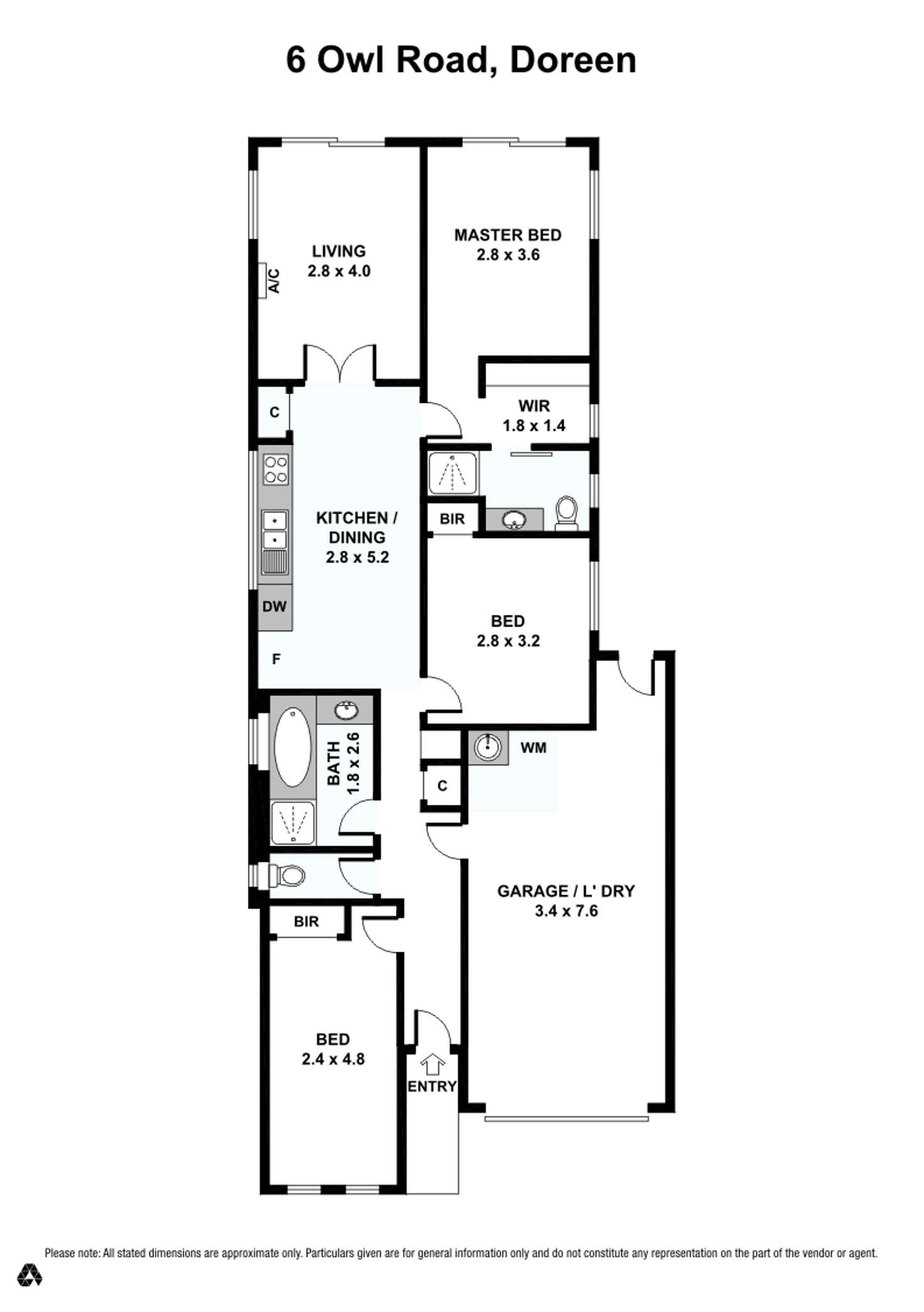 Floorplan of Homely house listing, 6 Owl Road, Doreen VIC 3754