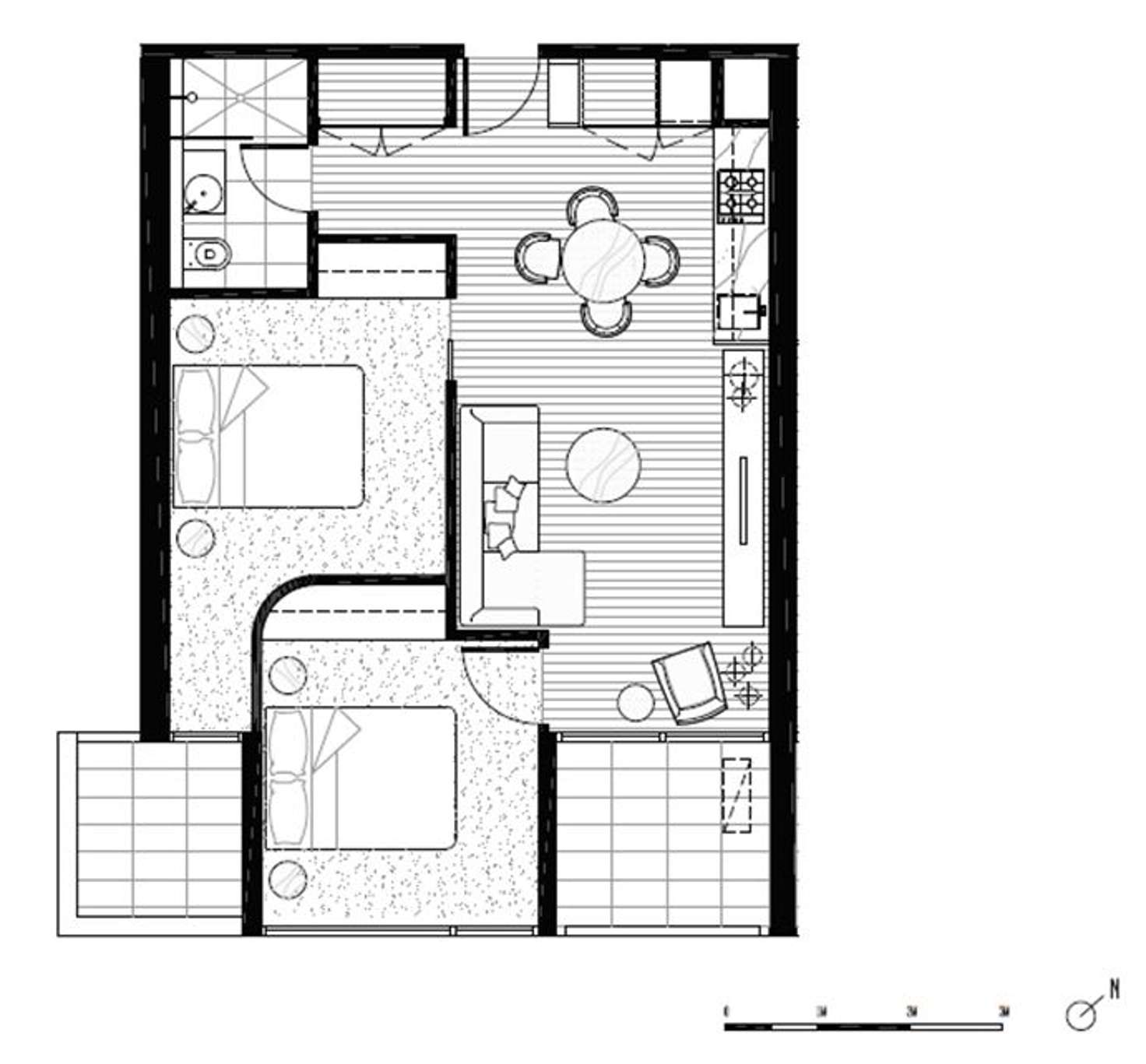 Floorplan of Homely apartment listing, 116/33 Blackwood Street, North Melbourne VIC 3051