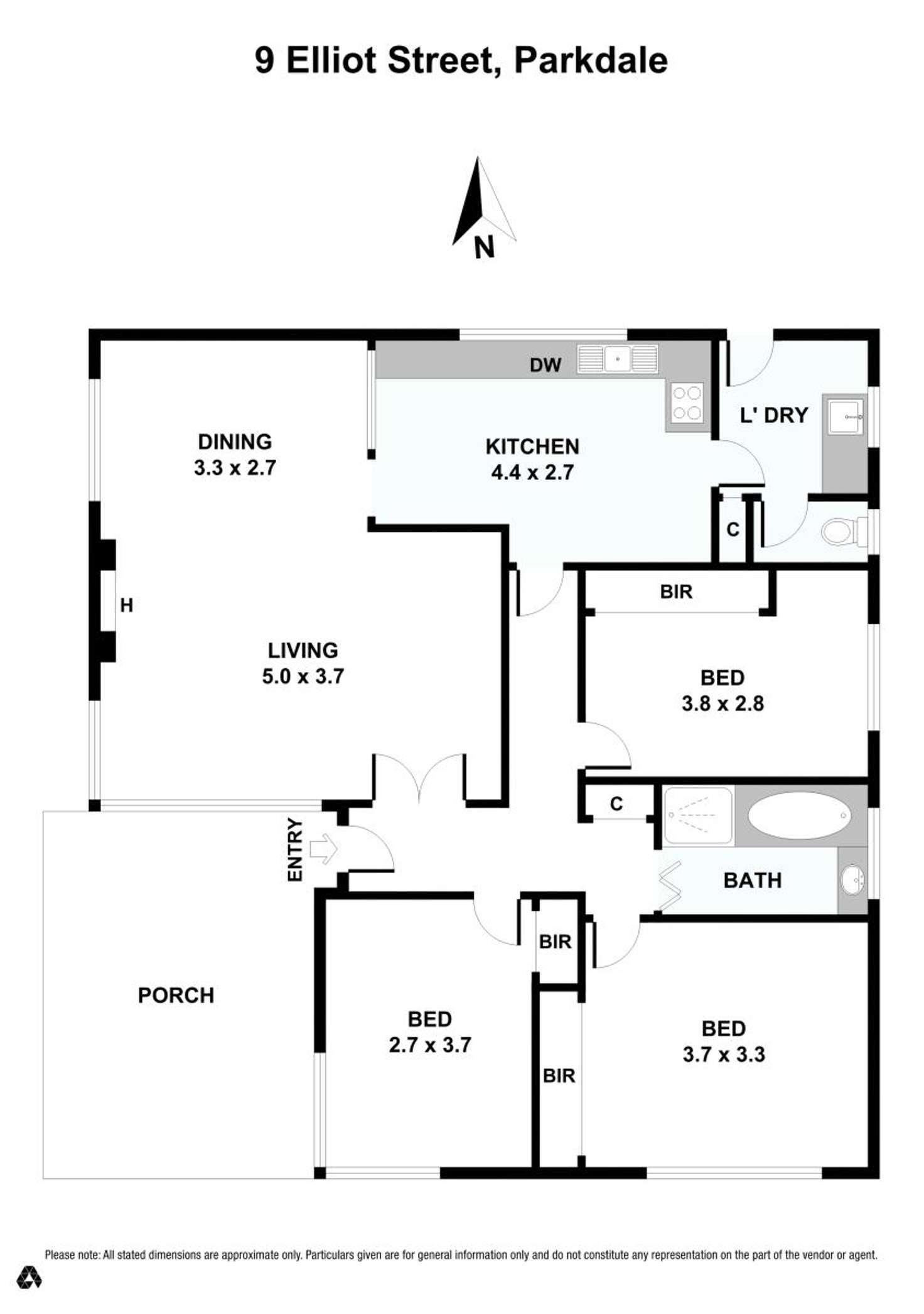 Floorplan of Homely house listing, 9 Elliot Street, Parkdale VIC 3195