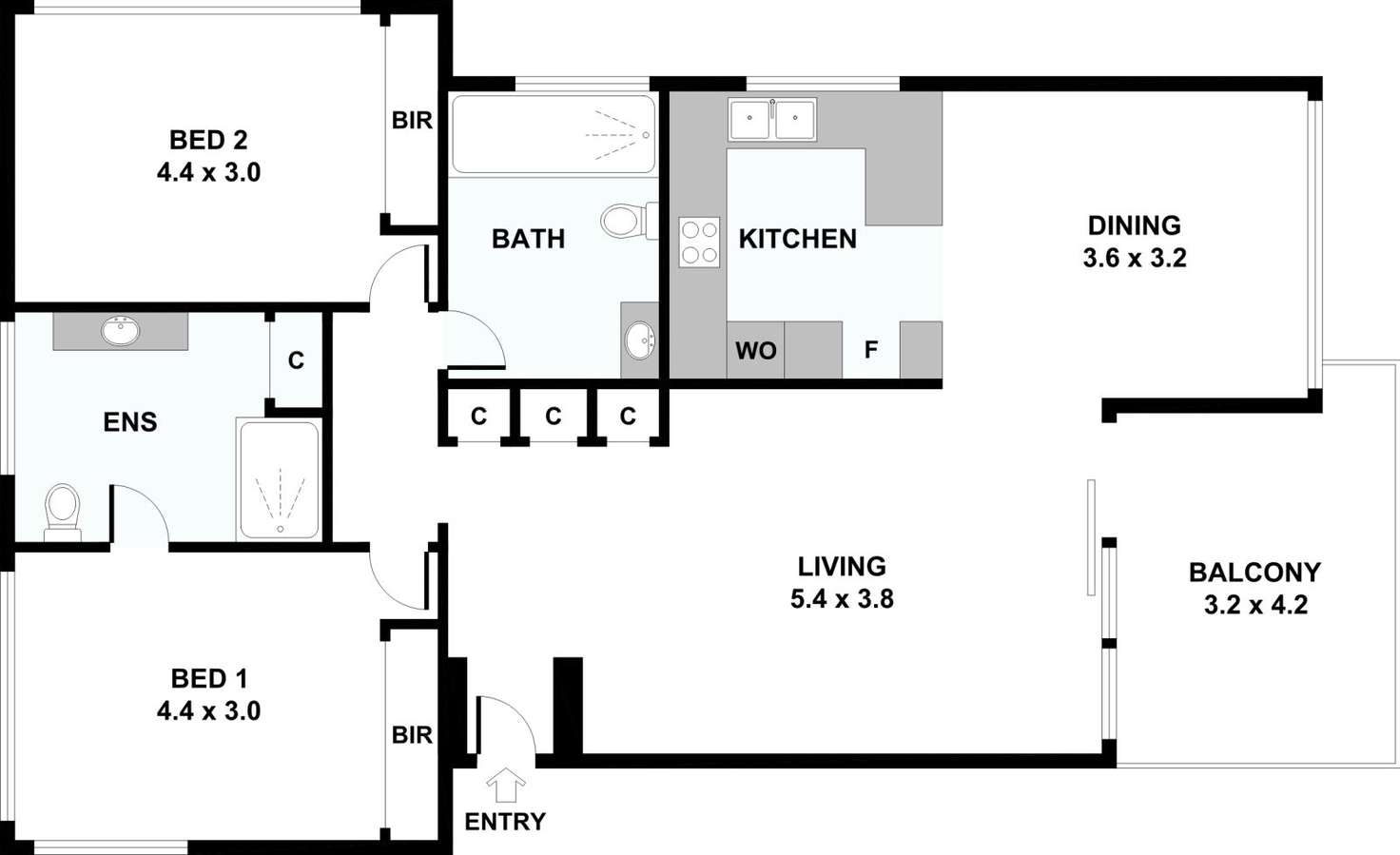 Floorplan of Homely unit listing, 3/31 Willsmere Road, Kew VIC 3101
