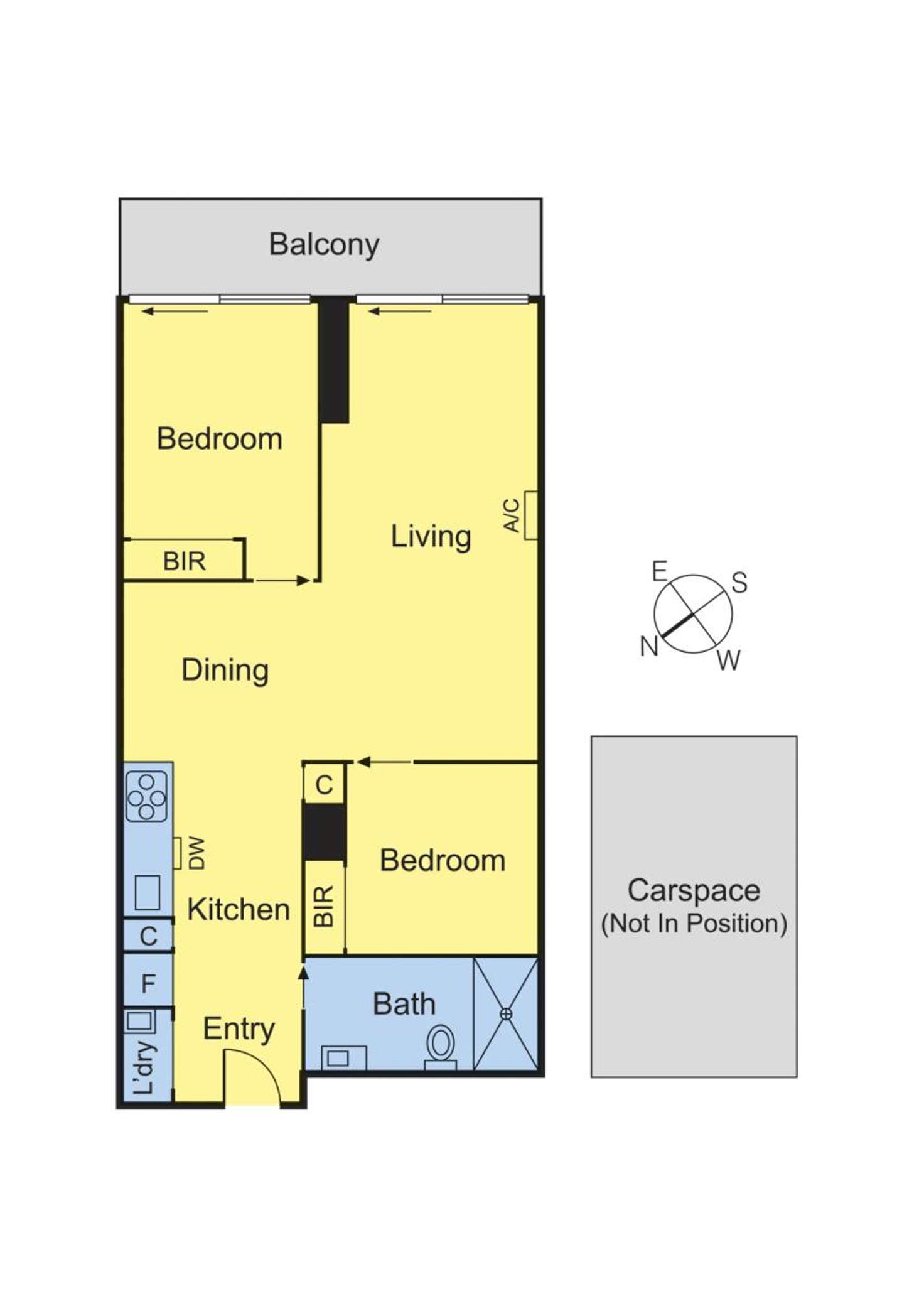 Floorplan of Homely apartment listing, 1313/35 Malcolm Street, South Yarra VIC 3141
