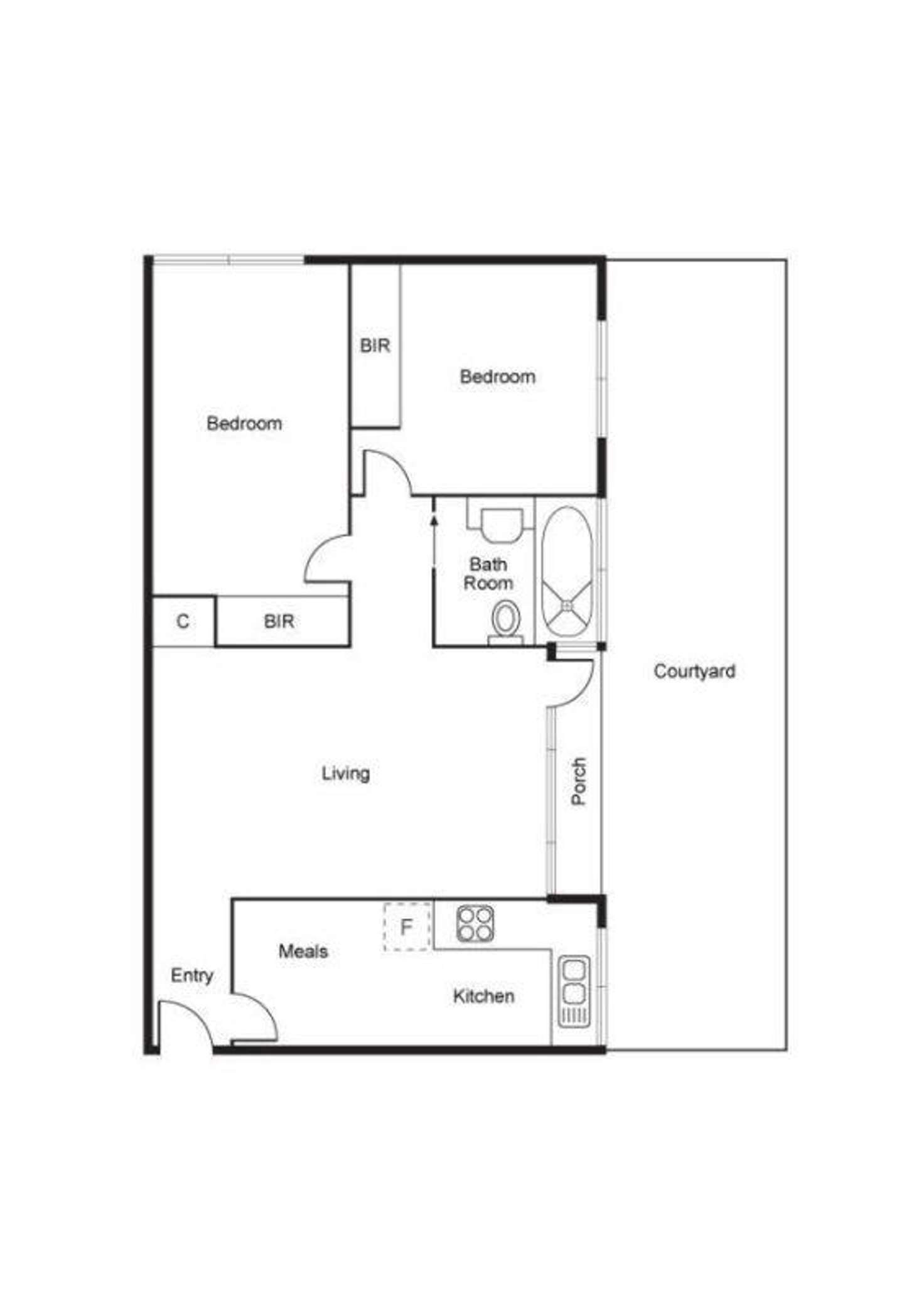 Floorplan of Homely apartment listing, 8/8-10 Chomley Street, Prahran VIC 3181