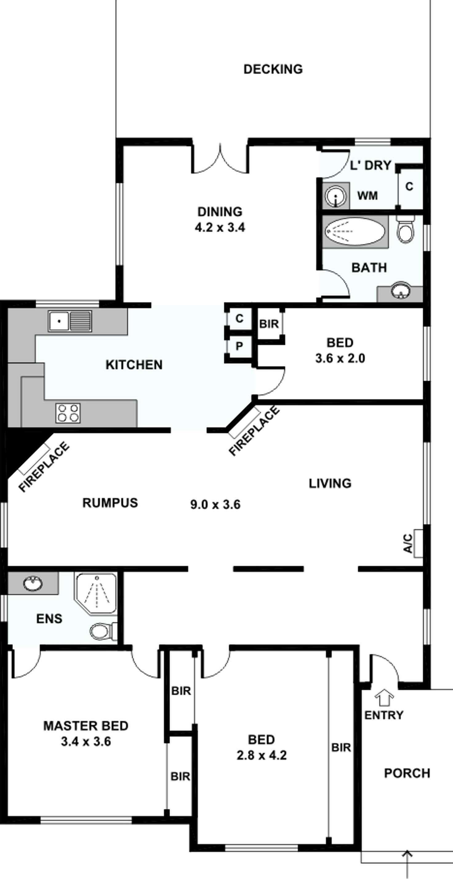 Floorplan of Homely house listing, 129 Morris Street, Sunshine VIC 3020