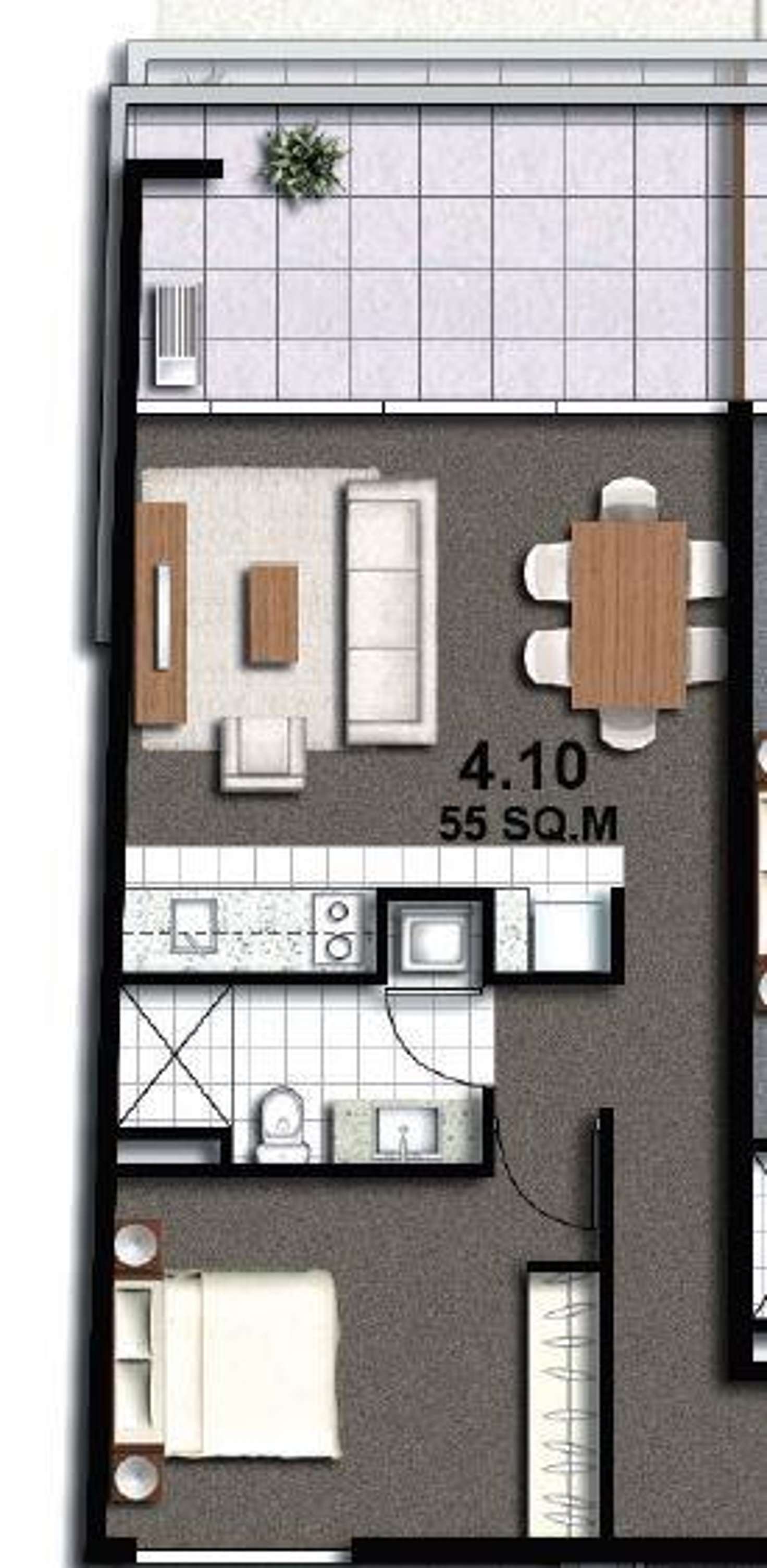 Floorplan of Homely apartment listing, 410/2 Mcgoun Street, Richmond VIC 3121