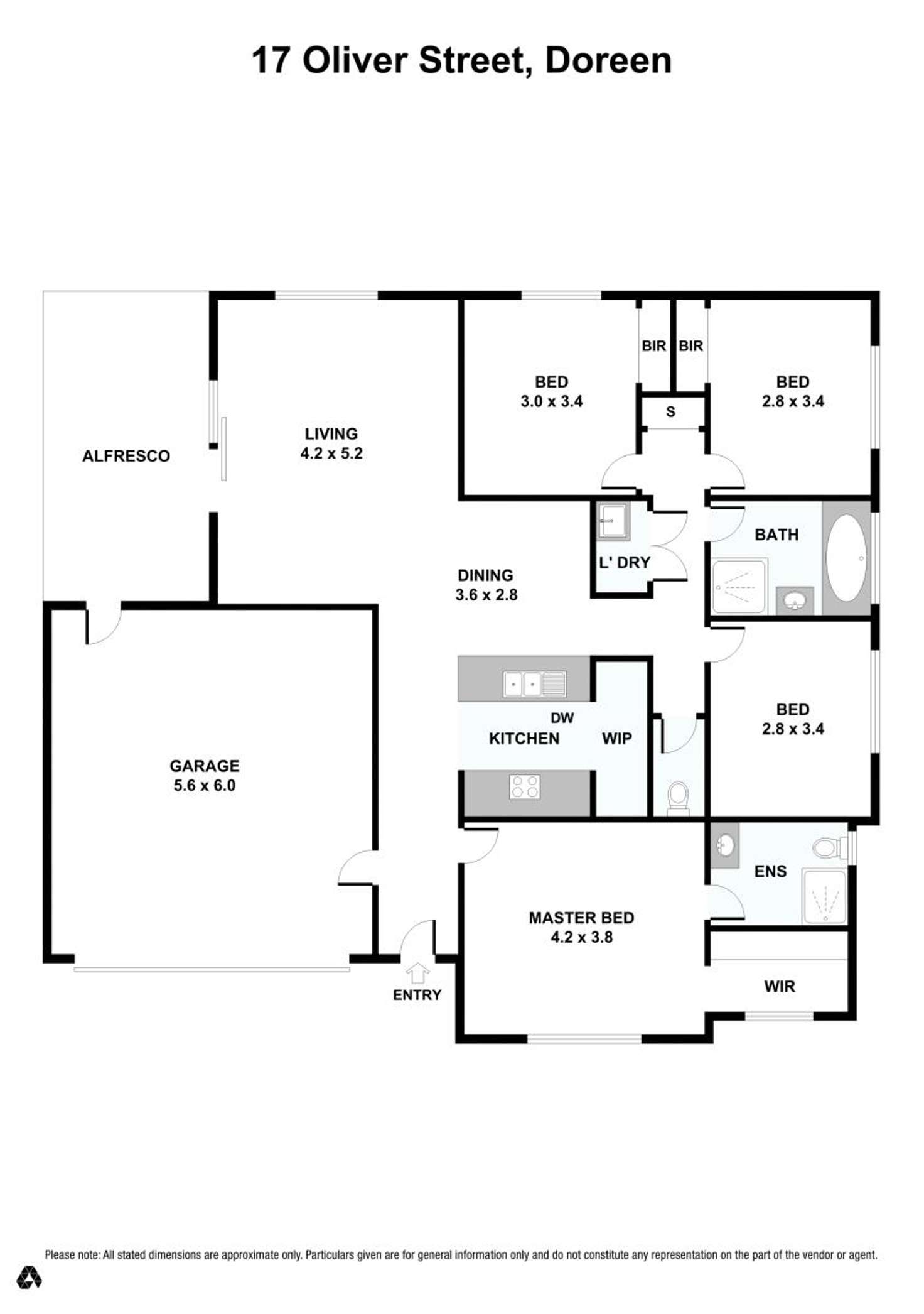 Floorplan of Homely house listing, 17 Oliver Street, Doreen VIC 3754