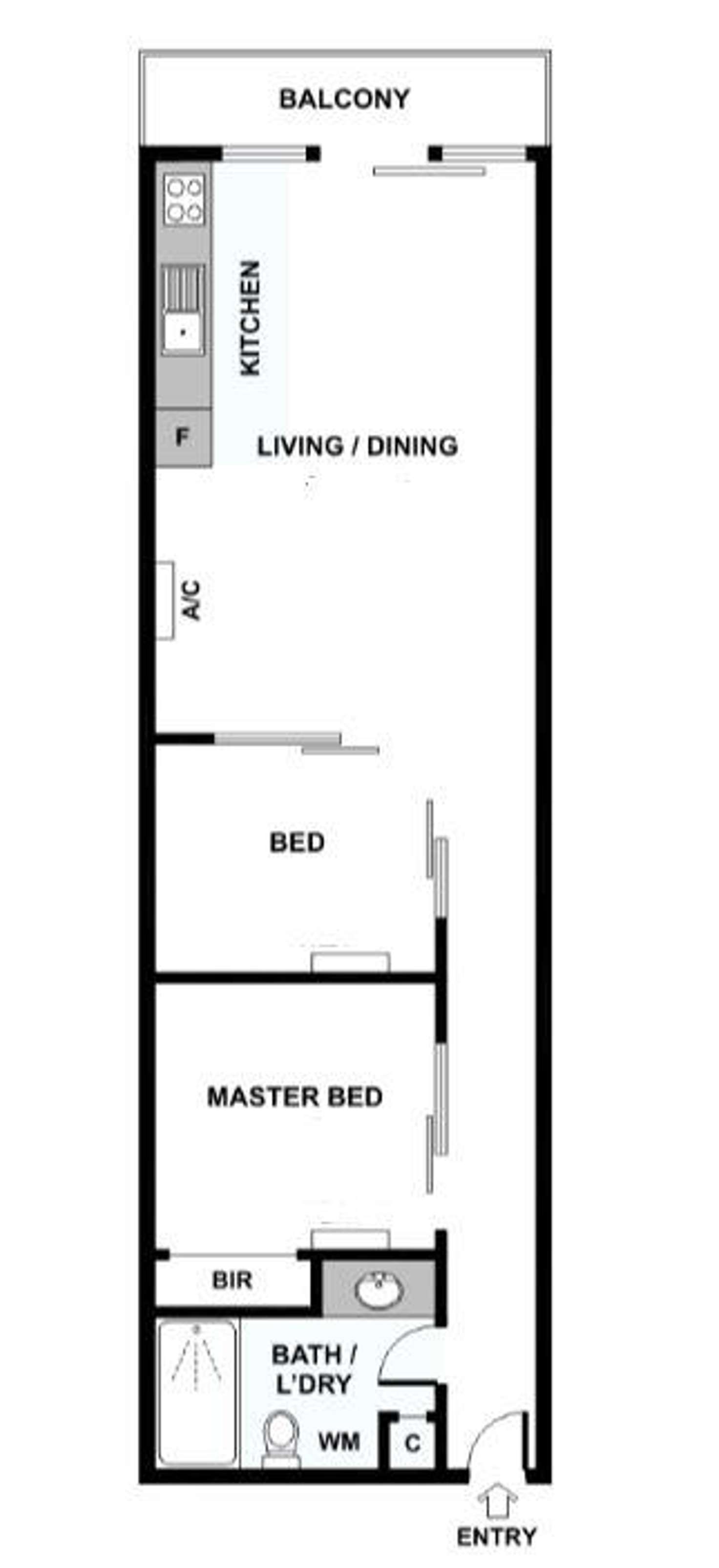 Floorplan of Homely apartment listing, 104/6 Leicester Street, Carlton VIC 3053