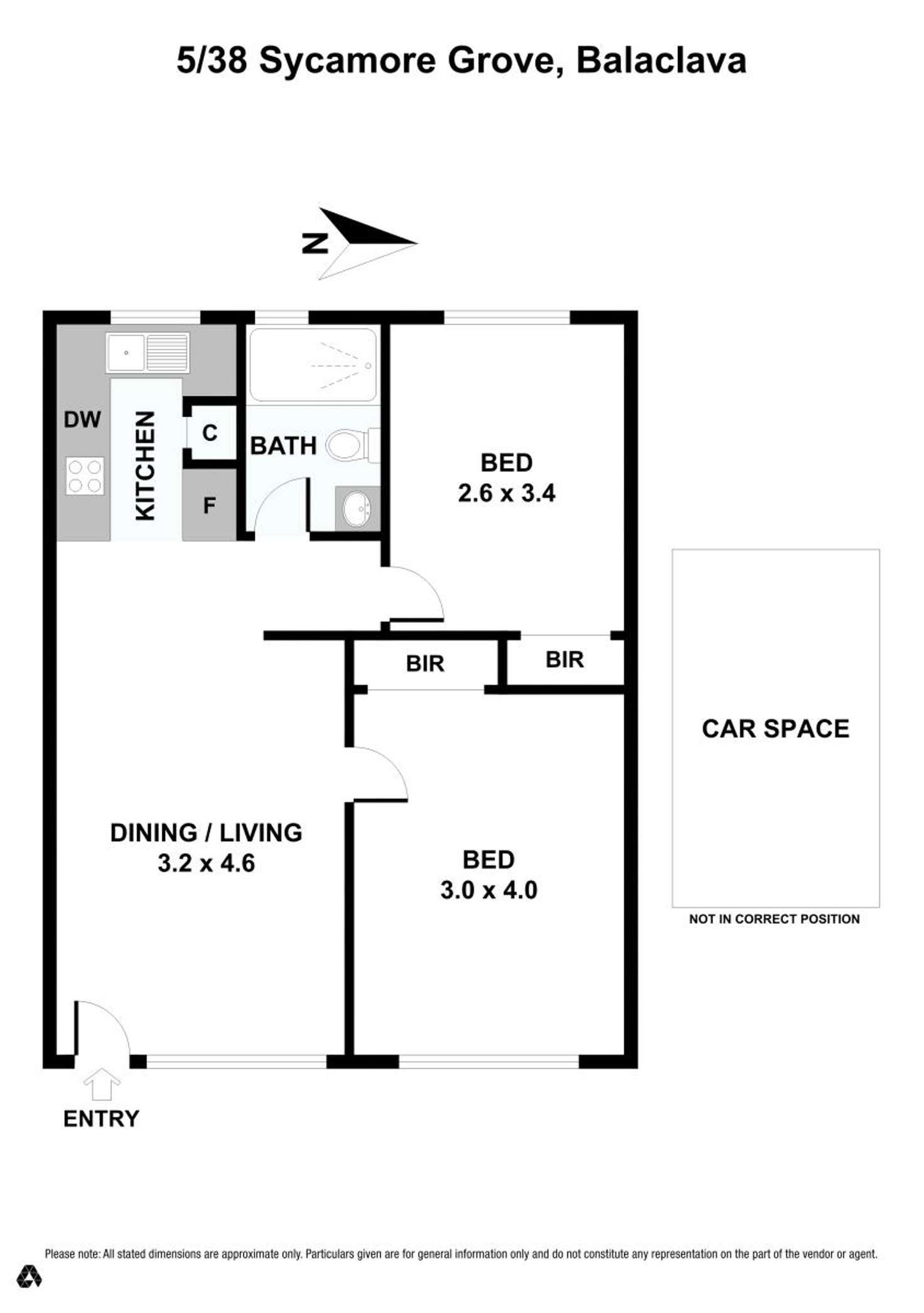 Floorplan of Homely unit listing, 5/38 Sycamore Grove, Balaclava VIC 3183