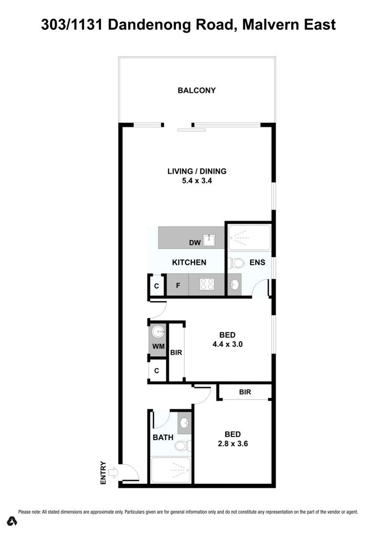 Floorplan of Homely unit listing, 303/1131 Dandenong Road, Malvern East VIC 3145