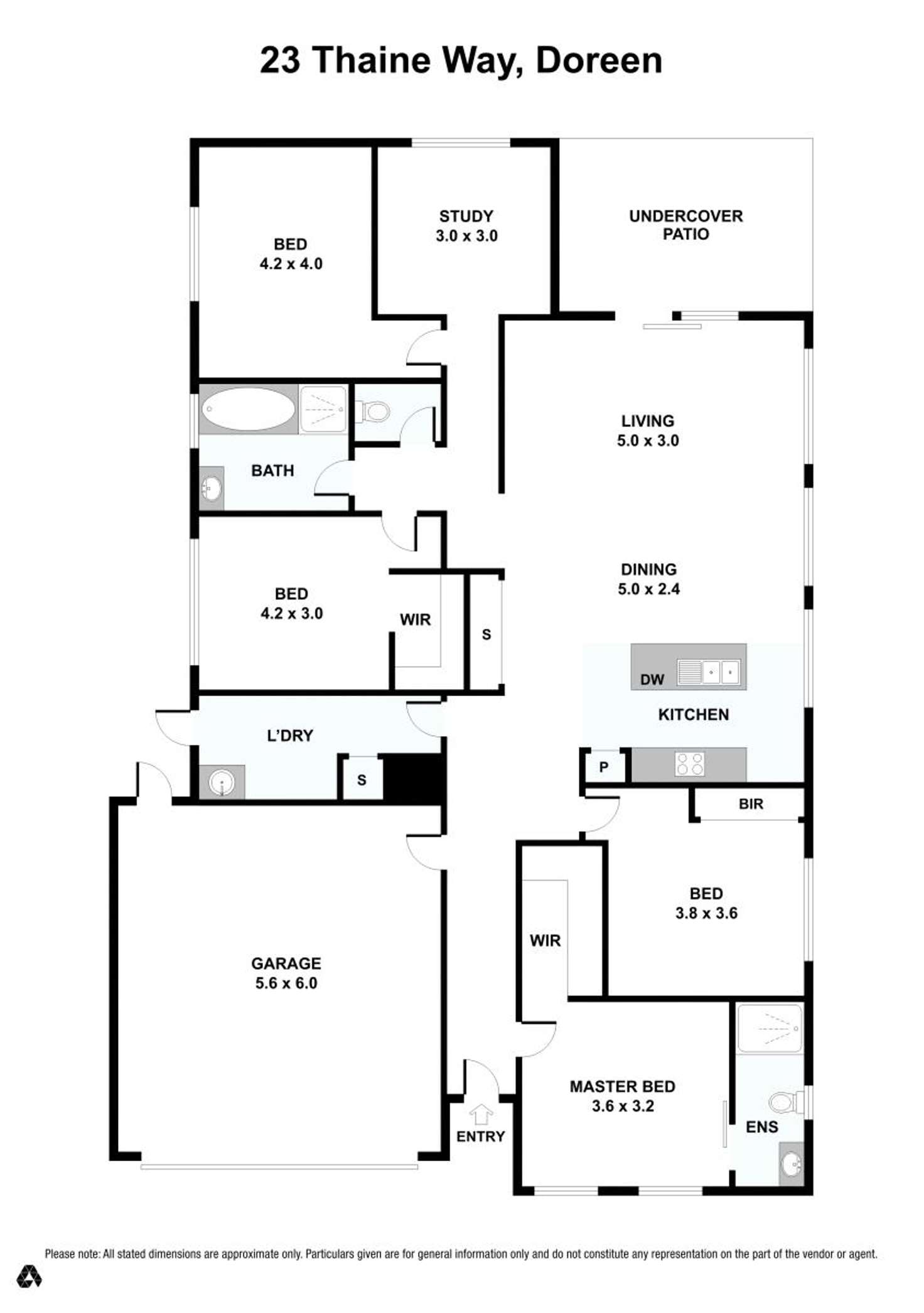 Floorplan of Homely house listing, 23 Thaine Way, Doreen VIC 3754