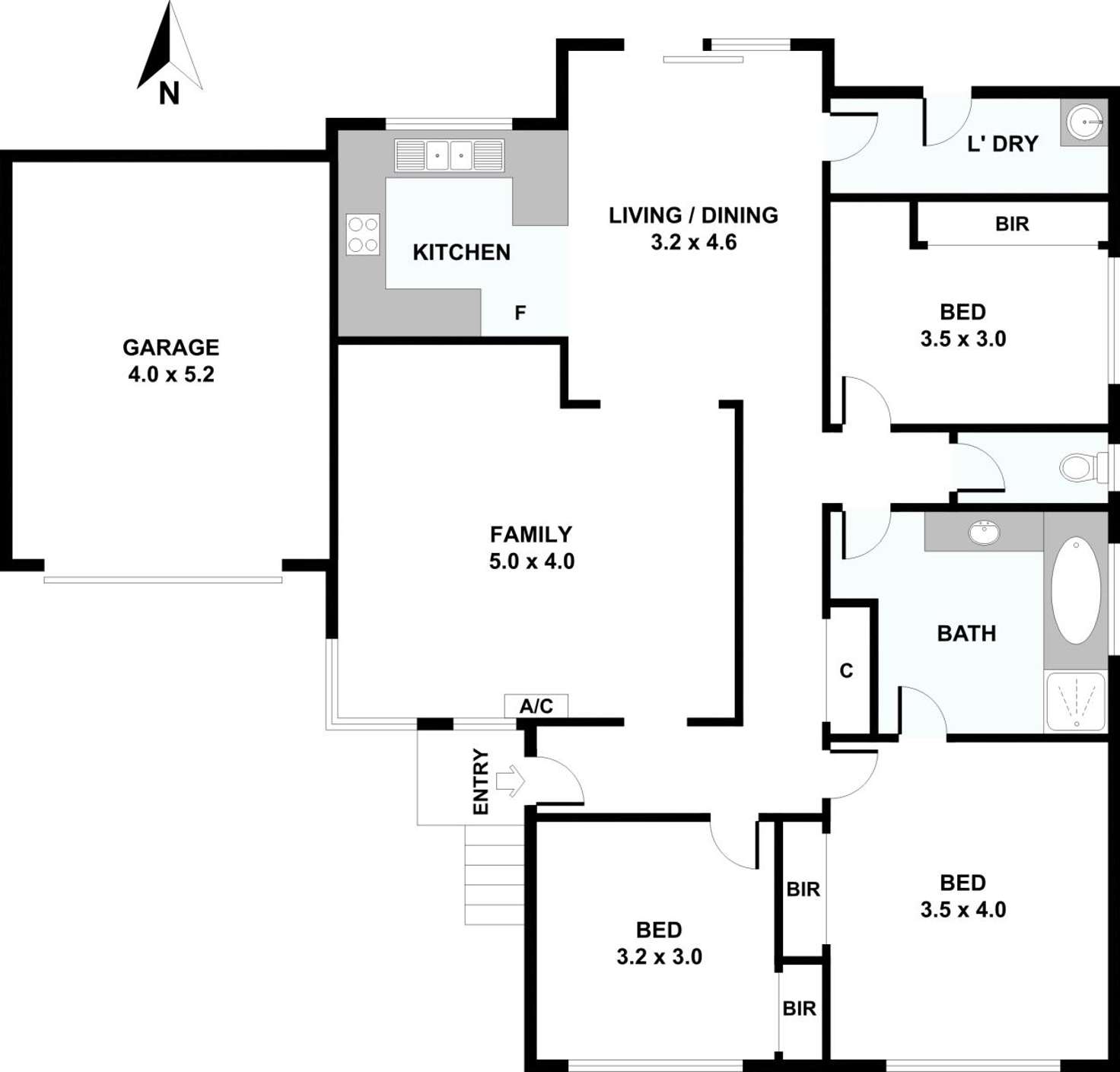Floorplan of Homely house listing, 49 Cooinda Court, Clarinda VIC 3169