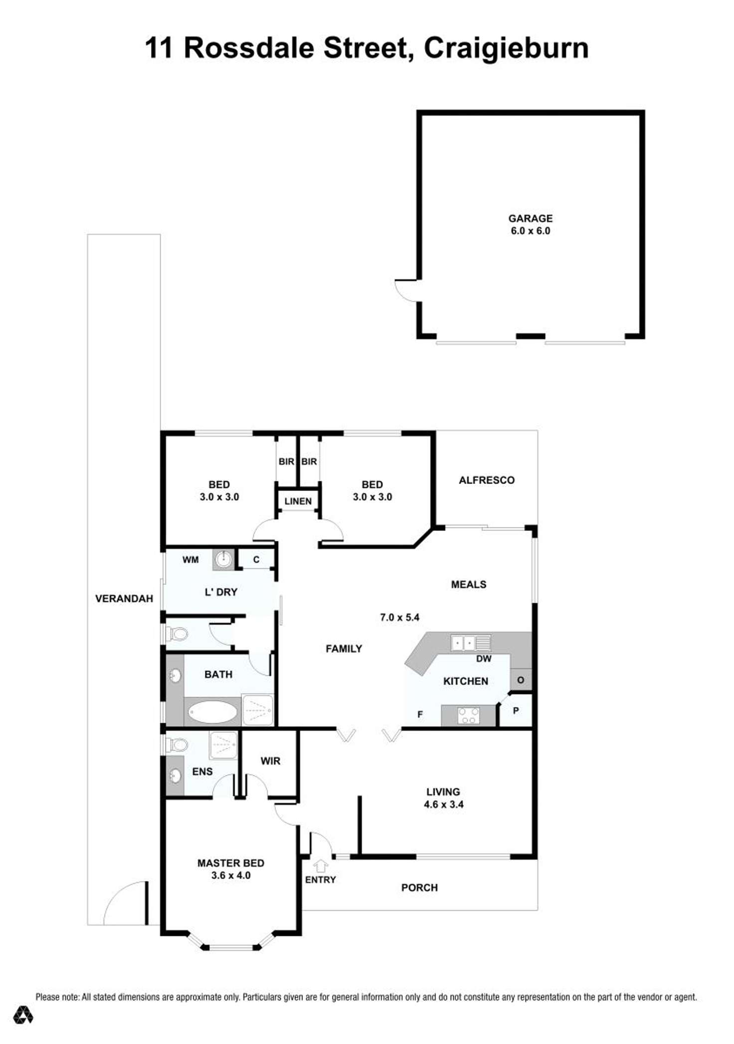 Floorplan of Homely house listing, 11 Rossdale Street, Craigieburn VIC 3064