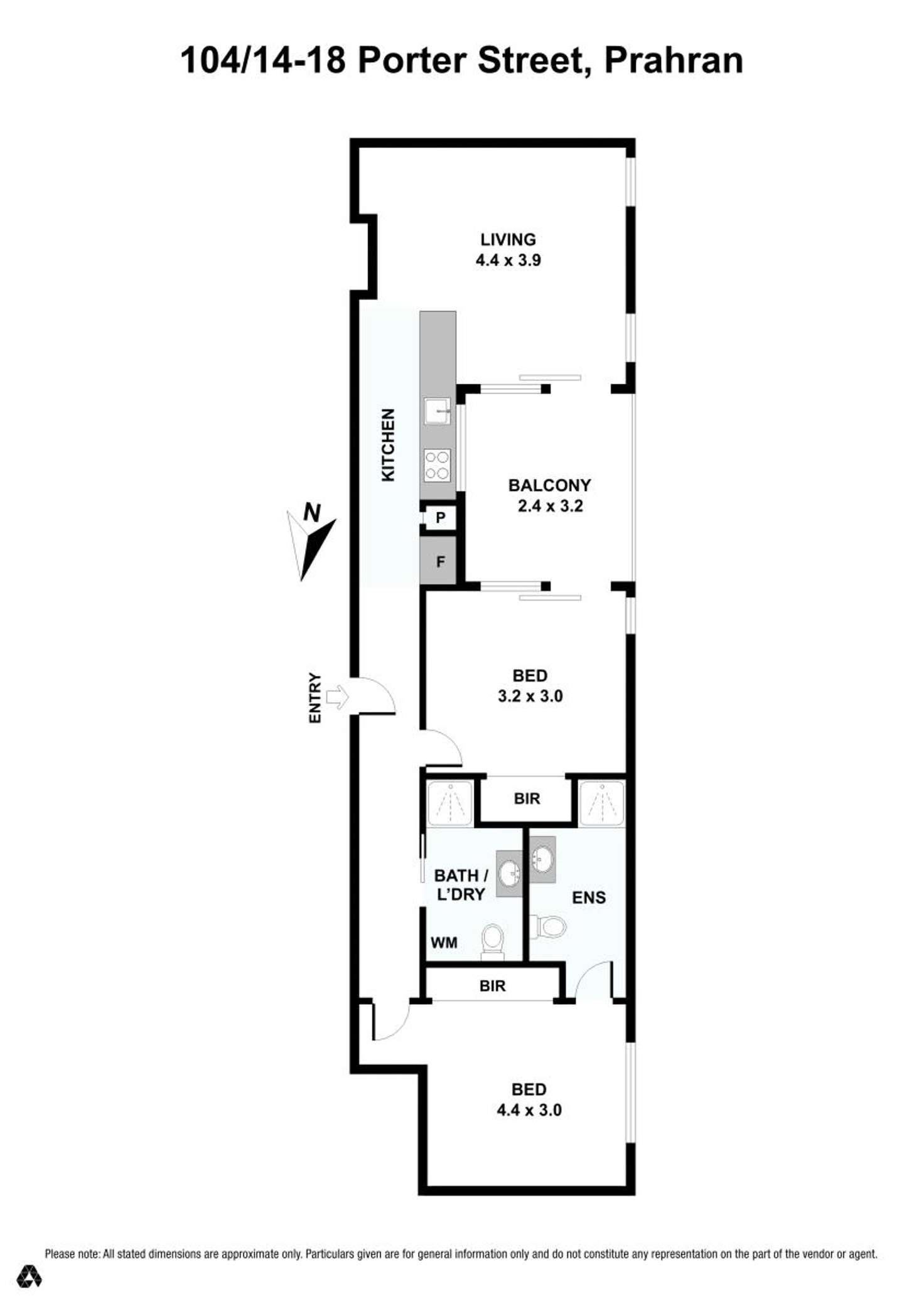 Floorplan of Homely apartment listing, 104/14-18 Porter Street, Prahran VIC 3181