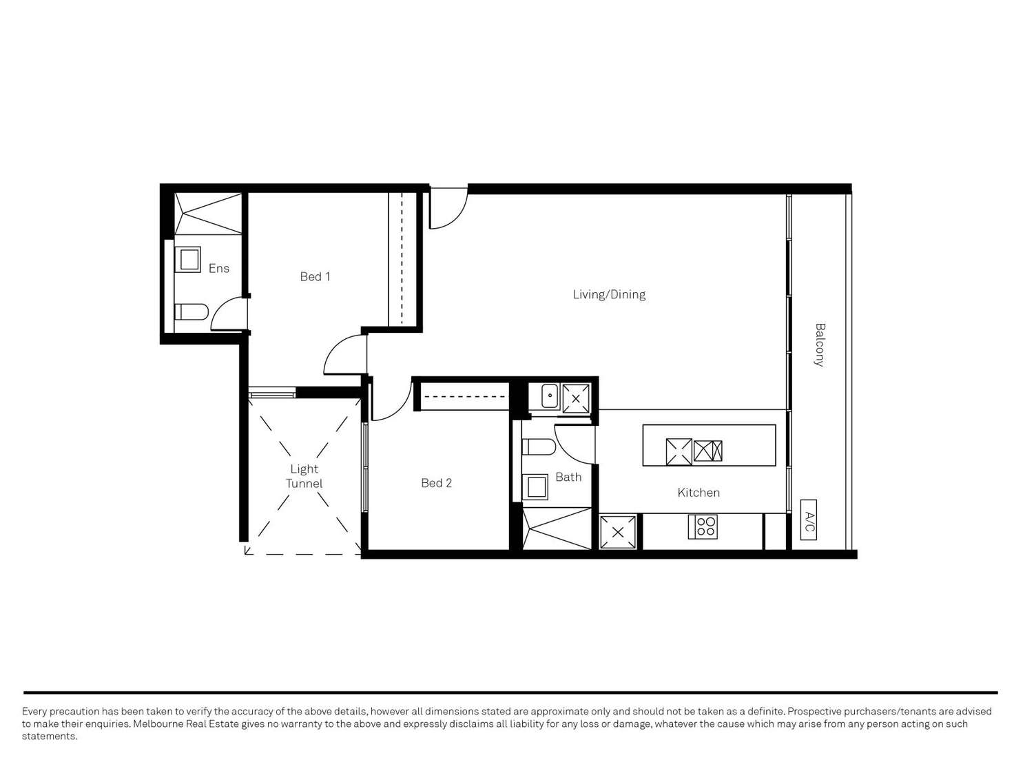 Floorplan of Homely apartment listing, 107/47 Murphy Street, Richmond VIC 3121