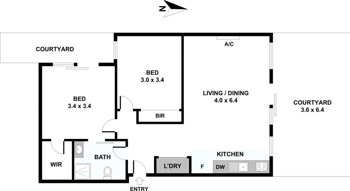 Floorplan of Homely apartment listing, 4/75 Lillimur Road, Ormond VIC 3204