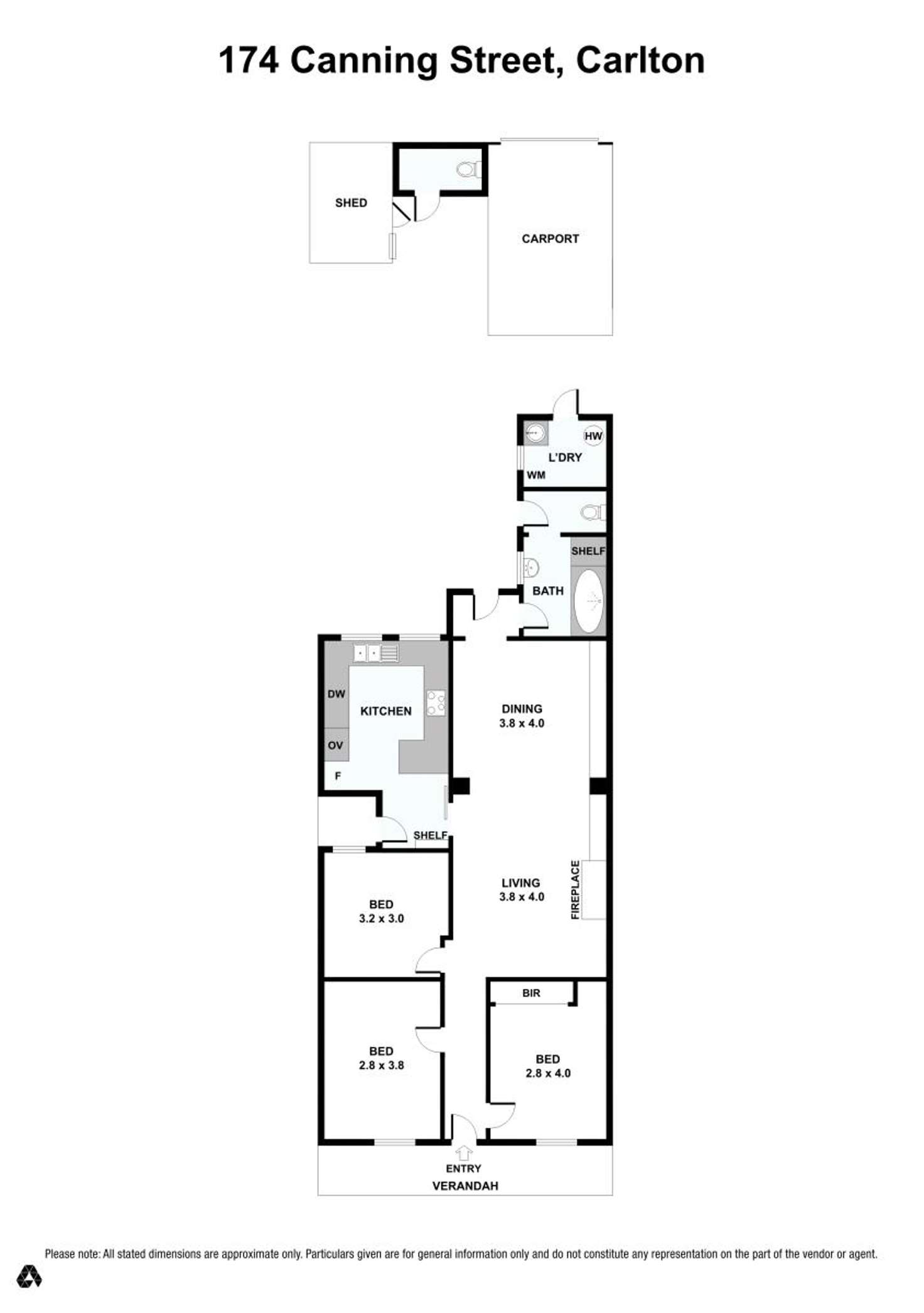 Floorplan of Homely house listing, 174 Canning St, Carlton VIC 3053