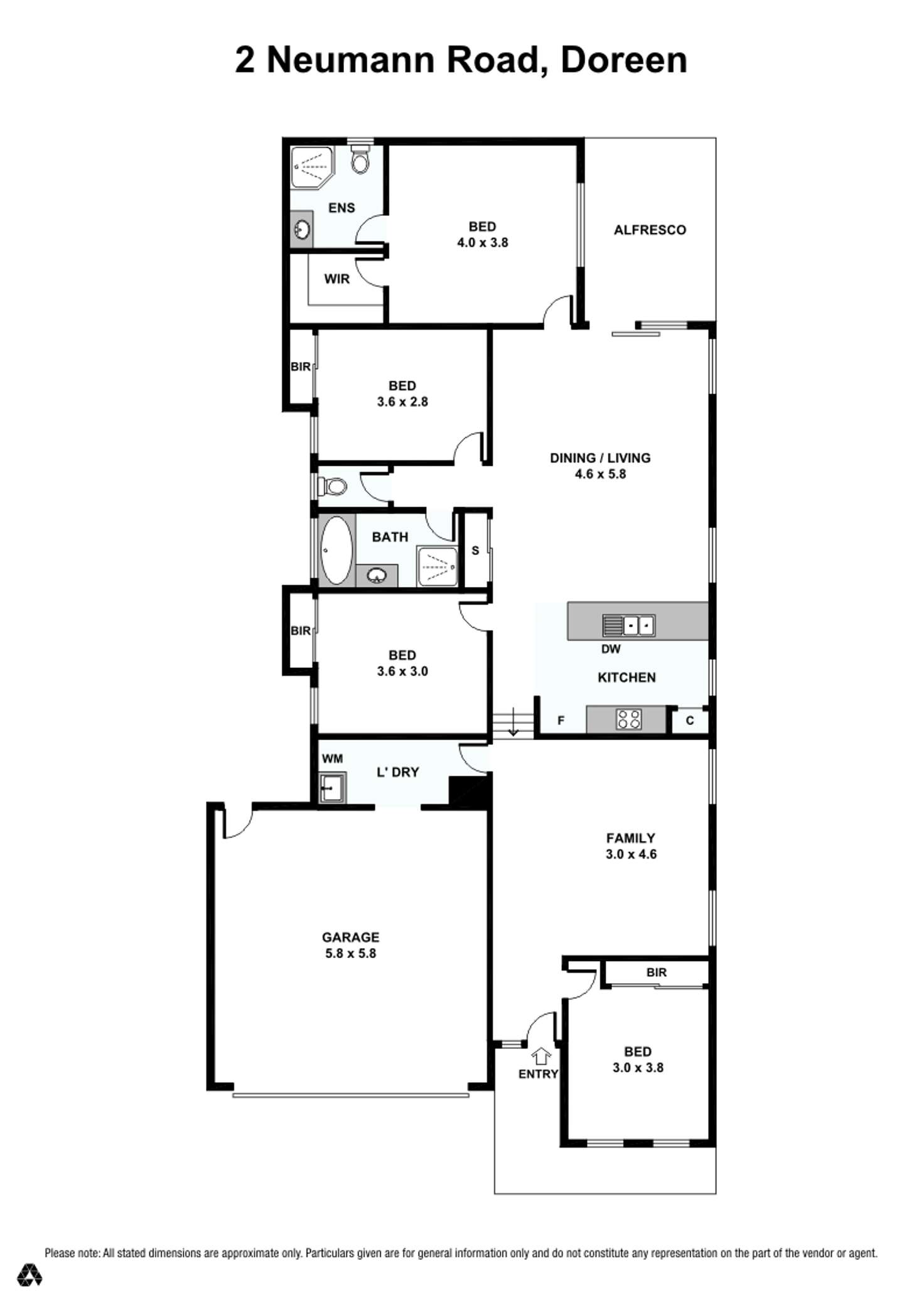 Floorplan of Homely house listing, 2 Neumann Road, Doreen VIC 3754