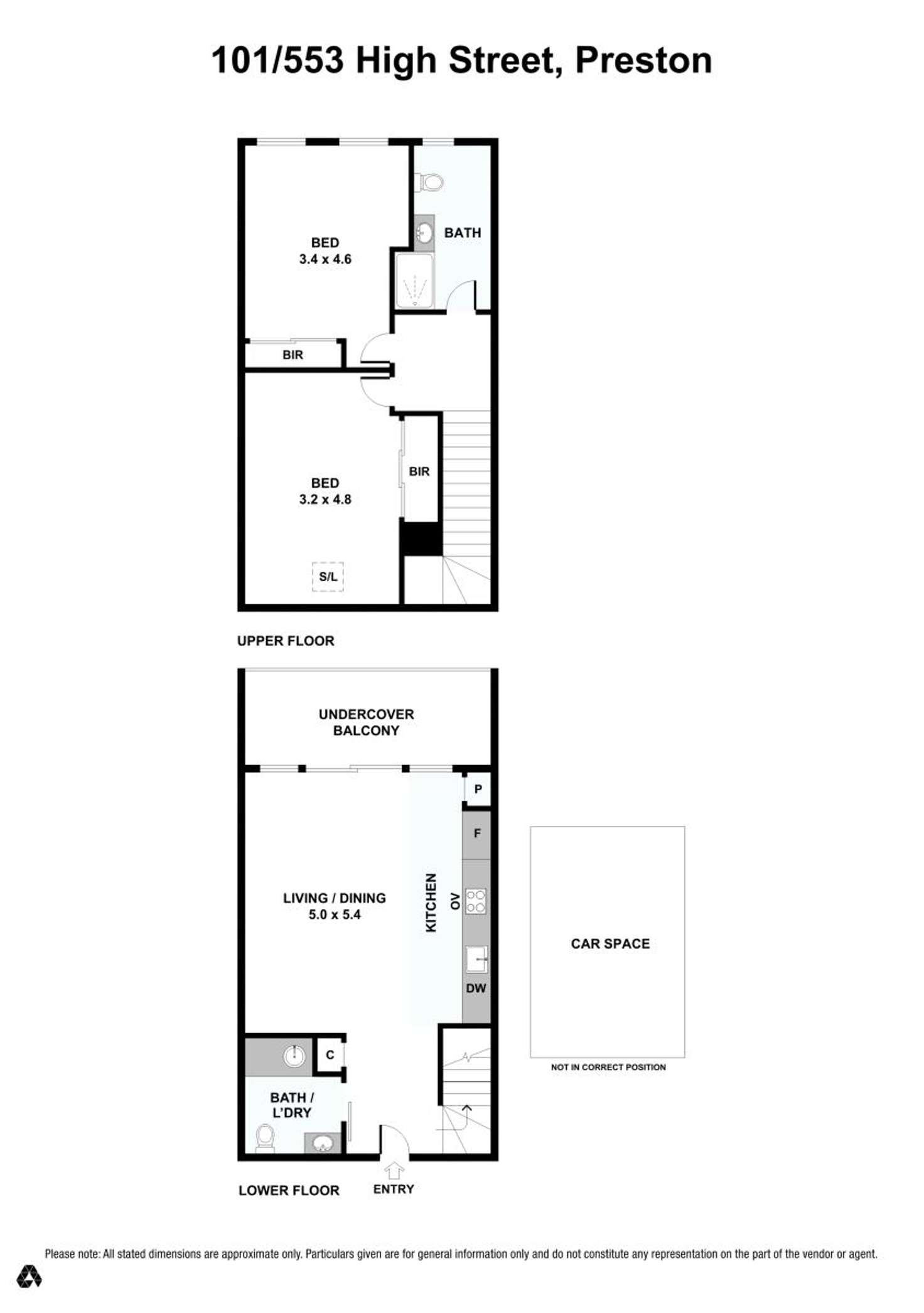 Floorplan of Homely unit listing, 101/533 High Street, Preston VIC 3072