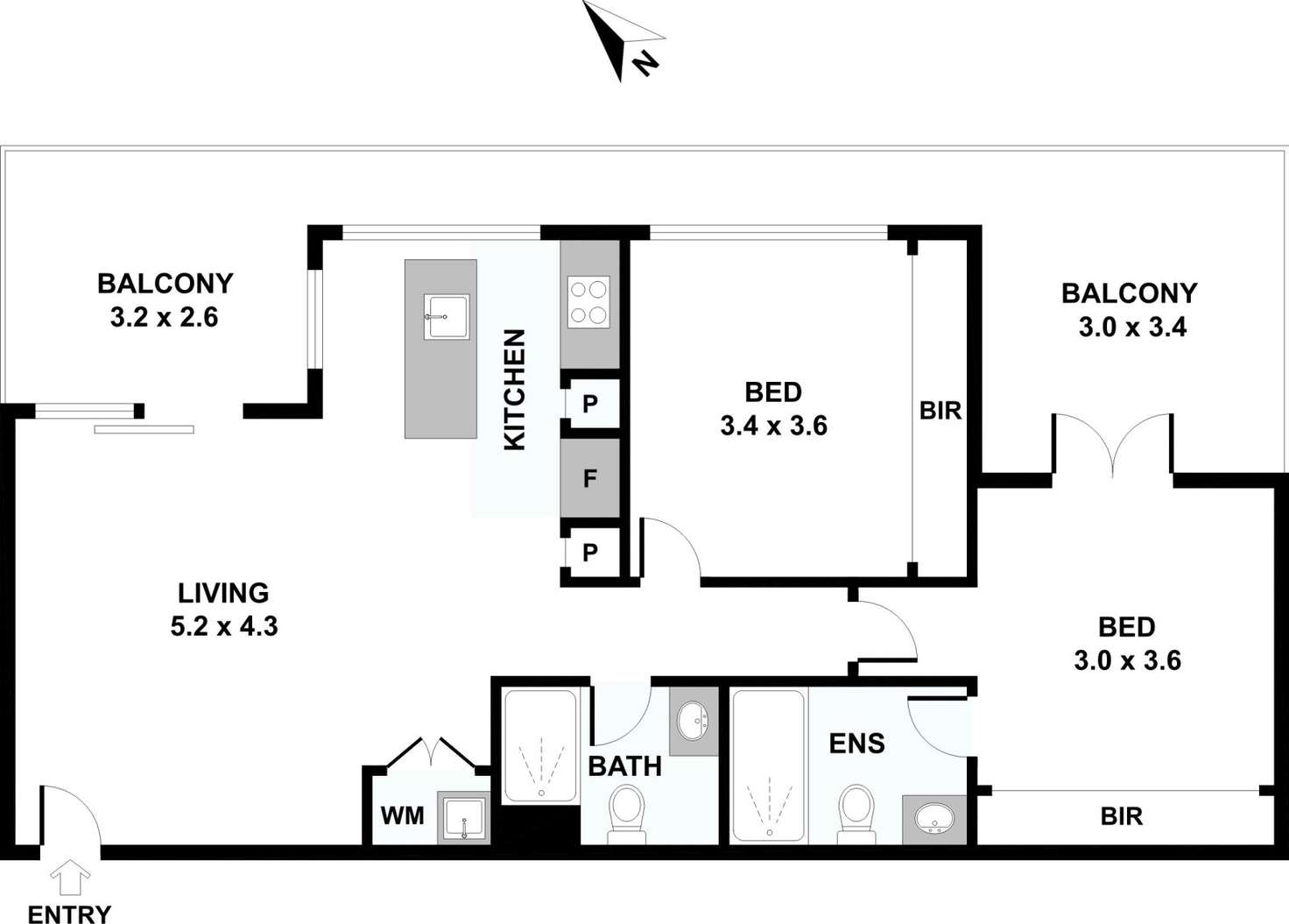Floorplan of Homely unit listing, G03/1100 Dandenong Road, Carnegie VIC 3163