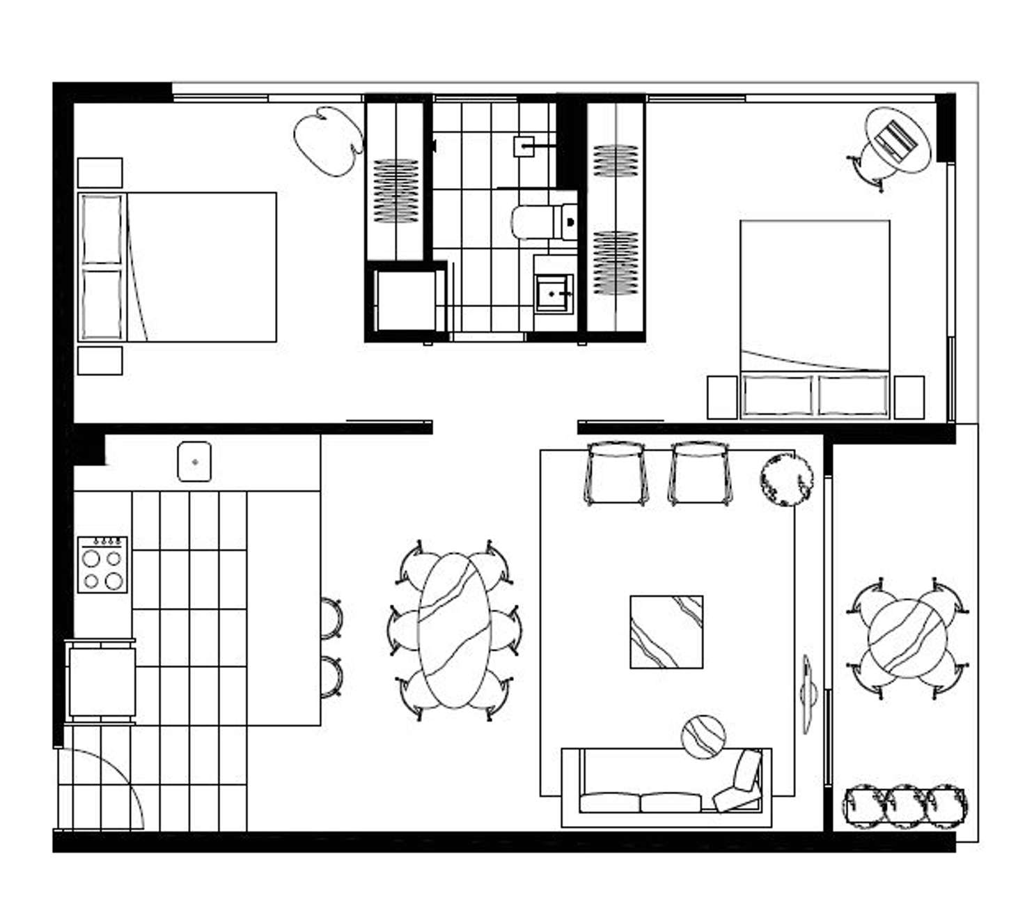 Floorplan of Homely apartment listing, 204/9 Duggan Street, Brunswick West VIC 3055
