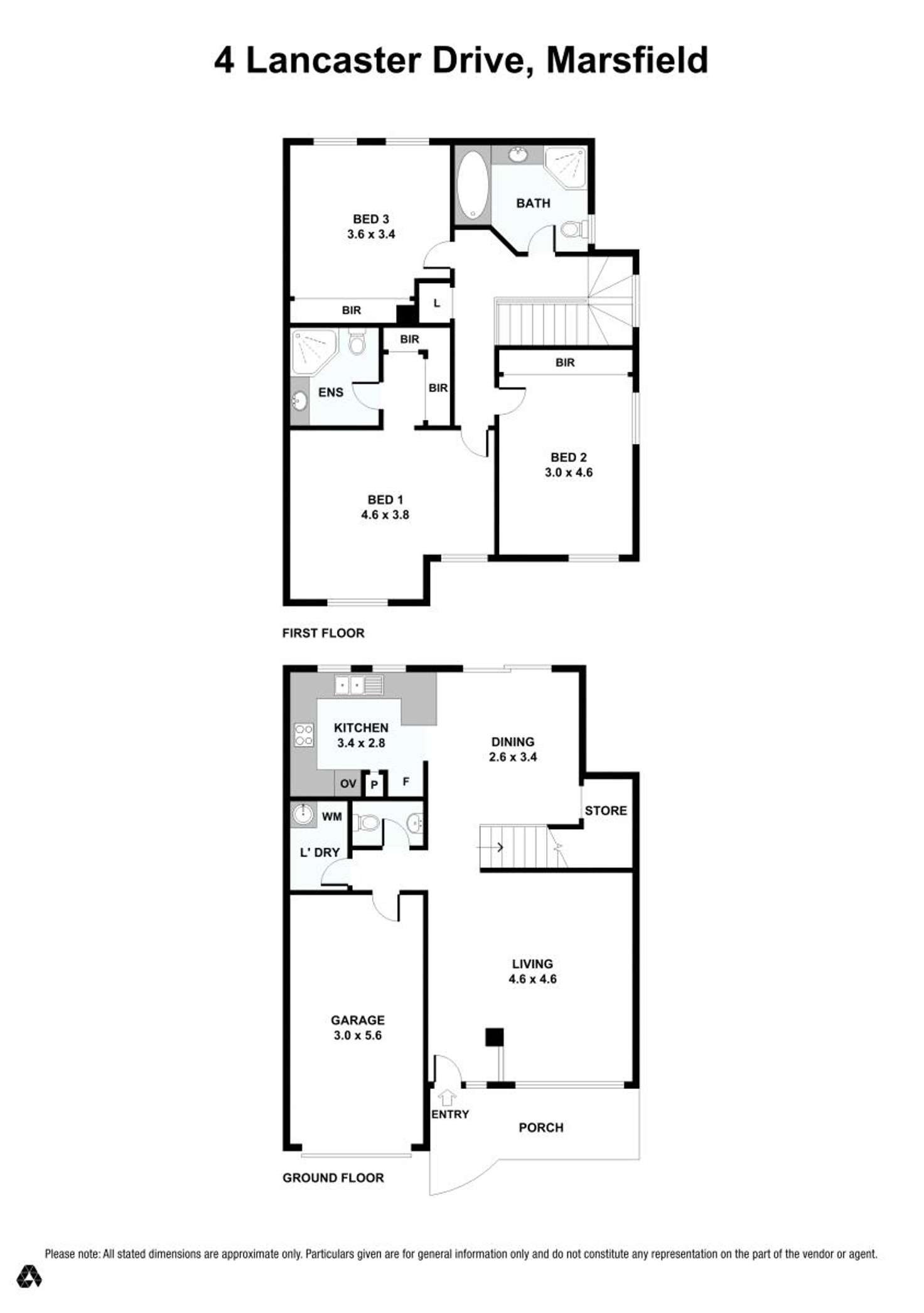 Floorplan of Homely townhouse listing, 4 Lancaster Drive, Marsfield NSW 2122