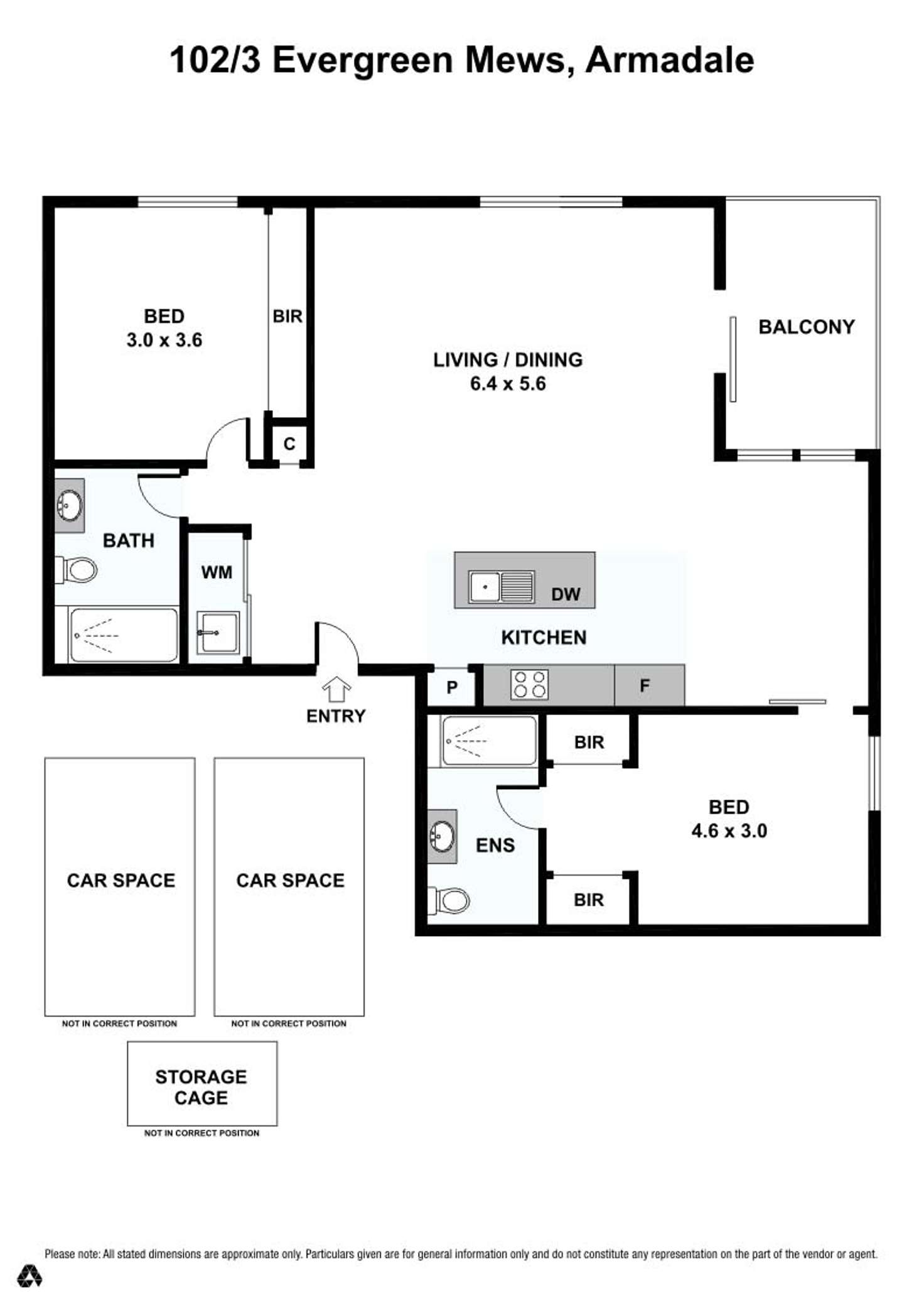 Floorplan of Homely unit listing, 102/3 Evergreen Mews, Armadale VIC 3143