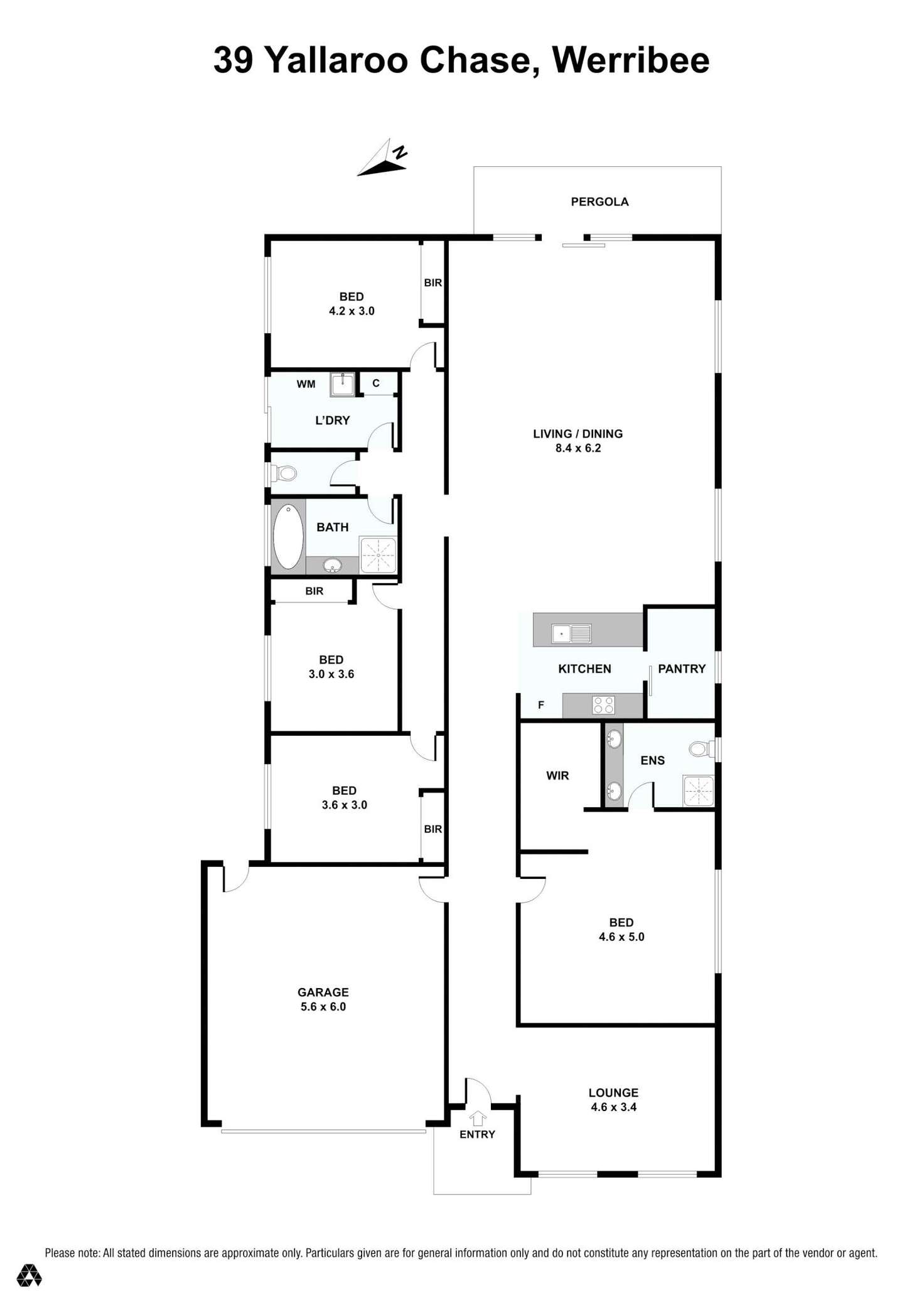 Floorplan of Homely house listing, 39 Yallaroo Chase, Werribee VIC 3030