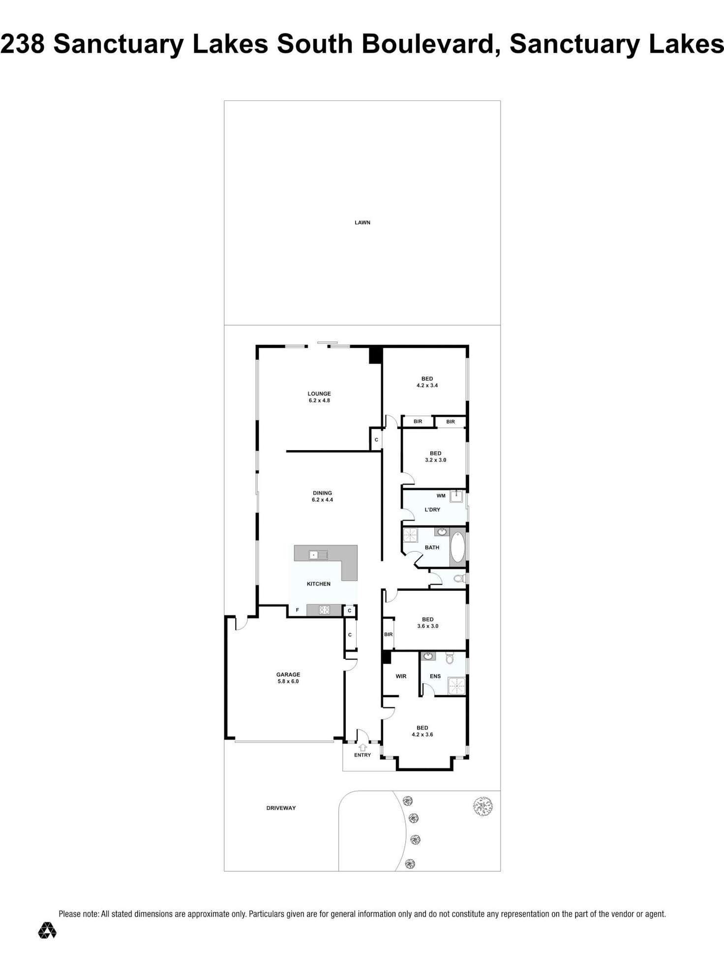 Floorplan of Homely house listing, 238 Sanctuary Lakes South Boulevard, Sanctuary Lakes VIC 3030