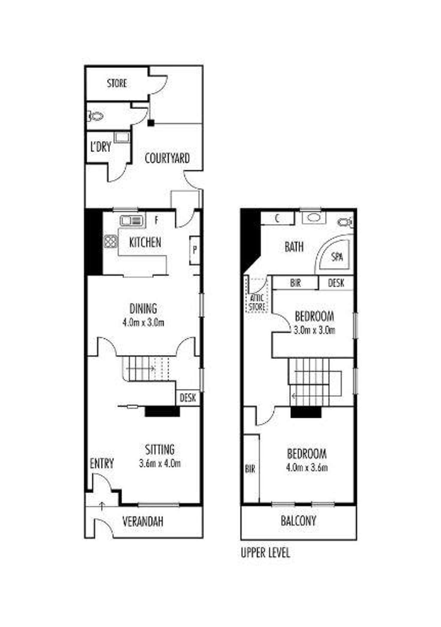 Floorplan of Homely terrace listing, 43 MacArthur Place South, Carlton VIC 3053